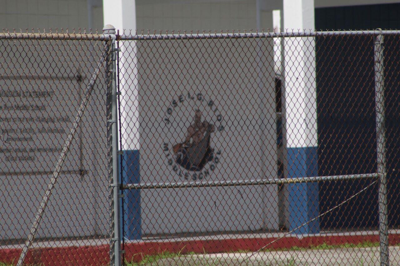 Jose Rios Middle School in Piti is seen Tuesday from outside its main gate. The school has been burglarized repeatedly over the last several weeks, according to officials from the Guam Department of Education.