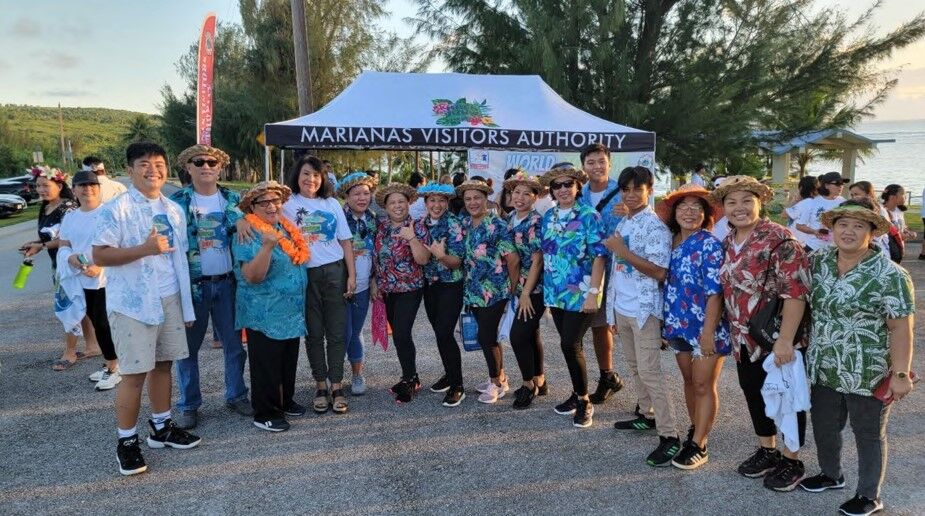 Nearly 200 participants joined the World Tourism Day Sunset Walkathon on Sept. 27,  2022,  in Tinian in celebration of World Tourism Day. Walks were also held in Saipan and Rota, organized by the Marianas Visitors Authority.