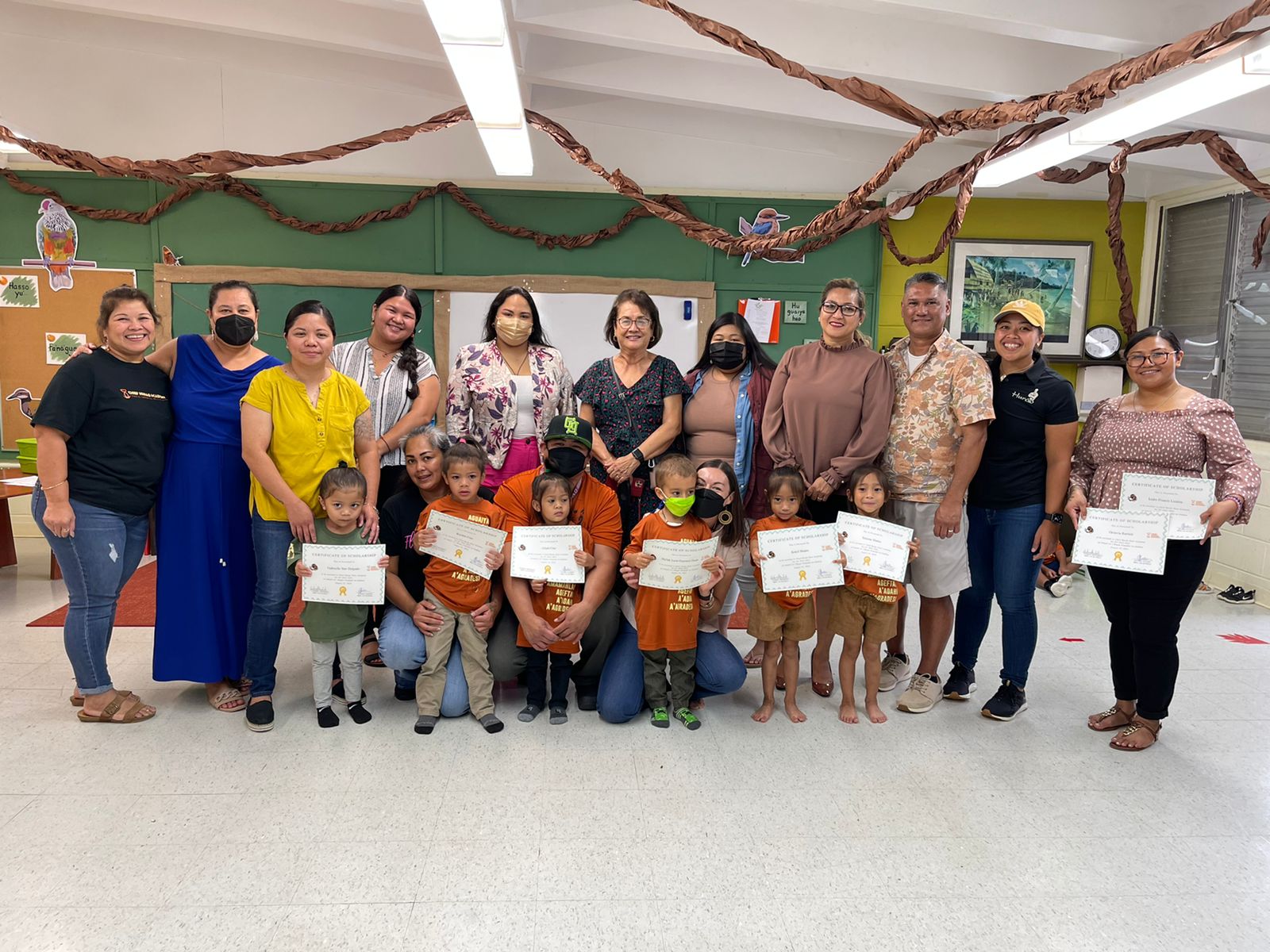 I Hagan Famalåo’an Guåhan has awarded eight children with financial assistance so they can participate in a preschool program that promotes and teaches the CHamoru language and culture.