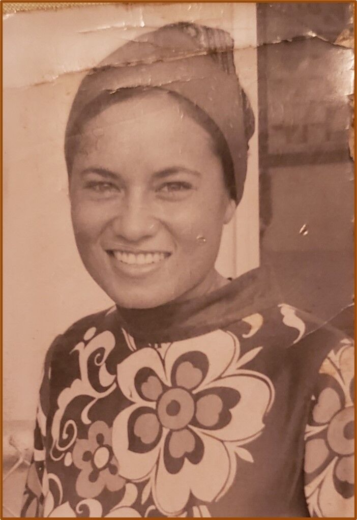 This picture of Amata was taken in Saipan during her time as a Peace Corps staffer.
