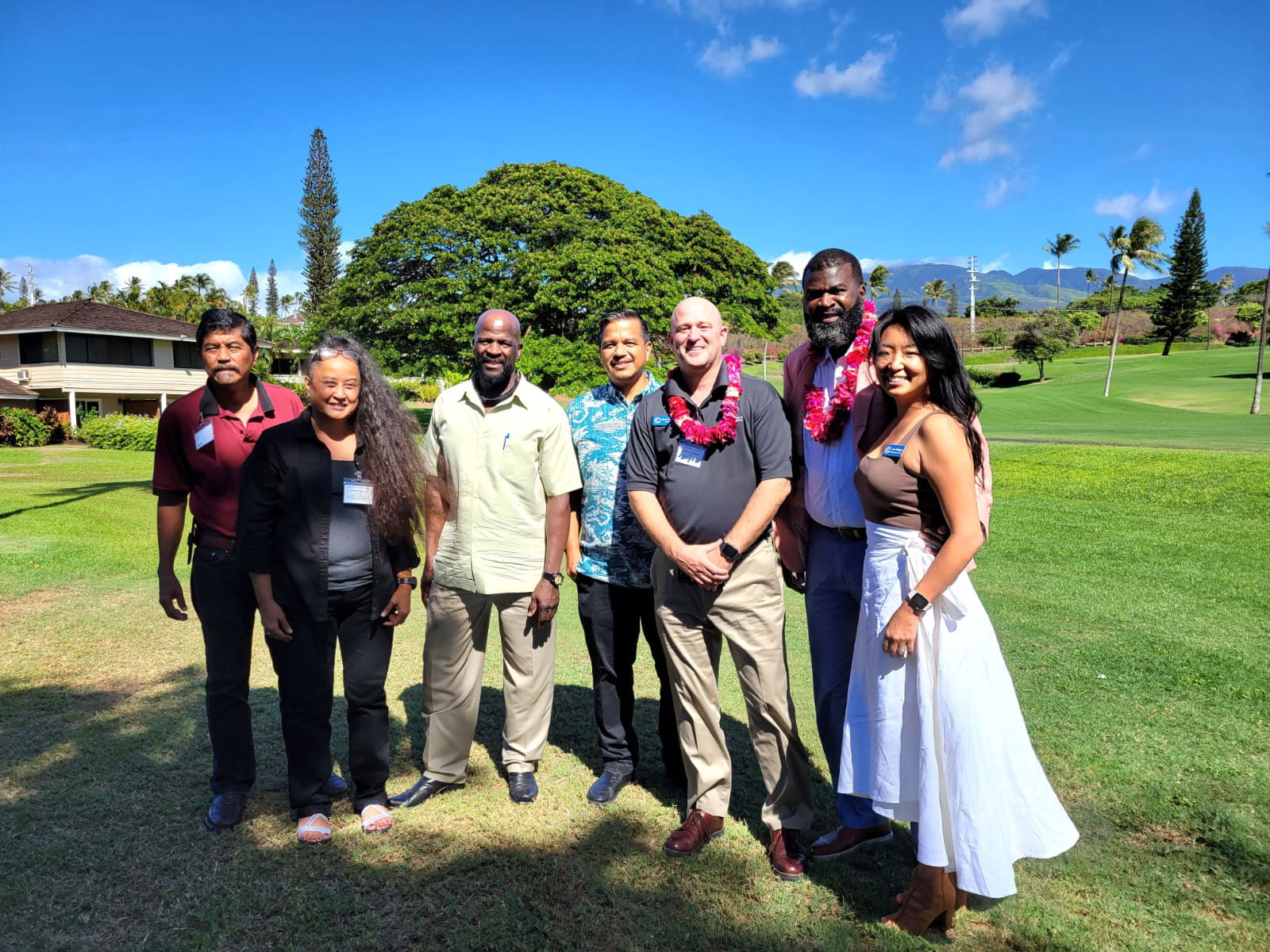 Senate President Jude U. Hofschneider and Tinian rancher Jose M. Dela Cruz participated in the National Association of Conservation Districts Pacific Southwest Regional Conference in Maui, Hawaii last week.