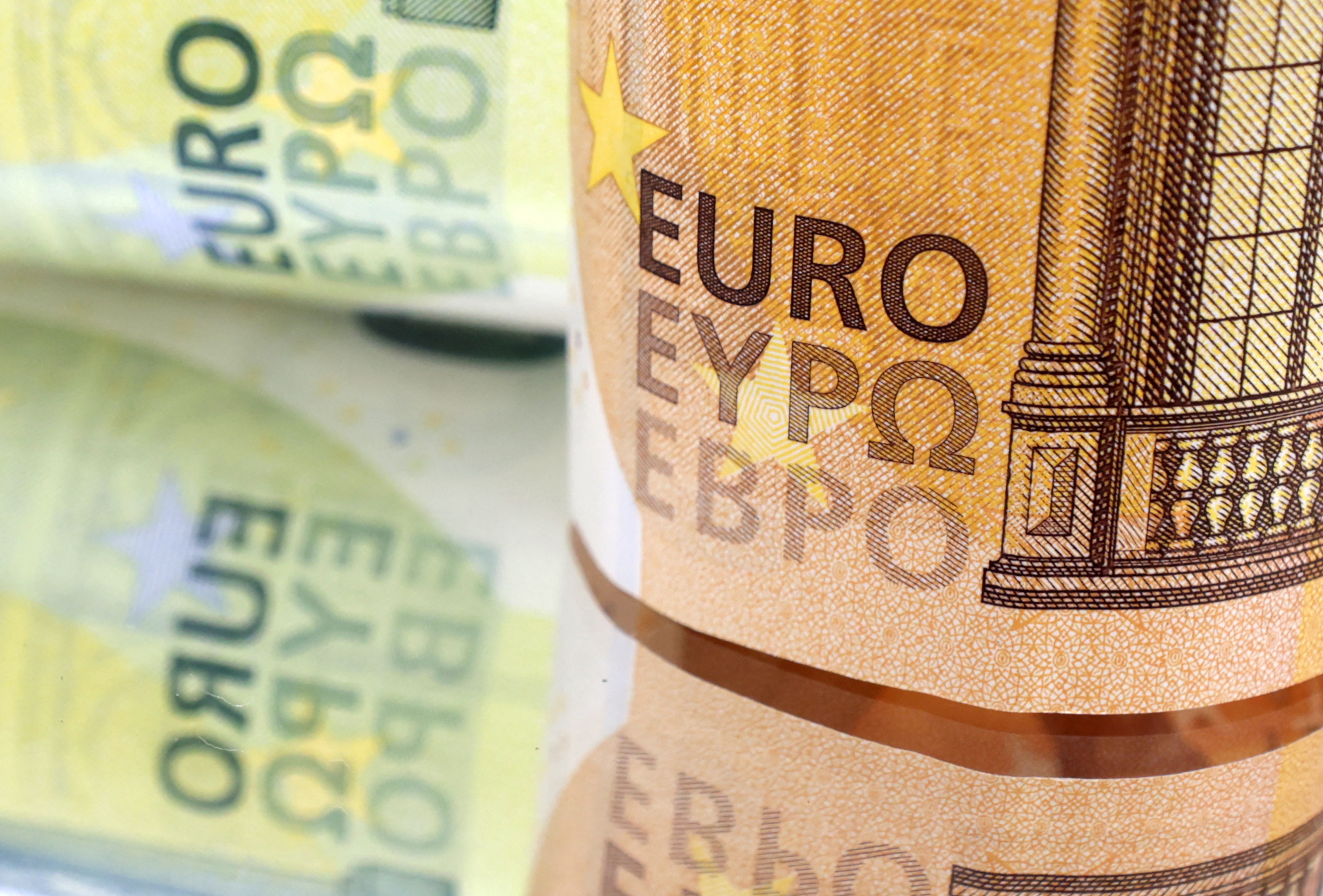 Euro banknotes are seen in this illustration taken on July 17, 2022.