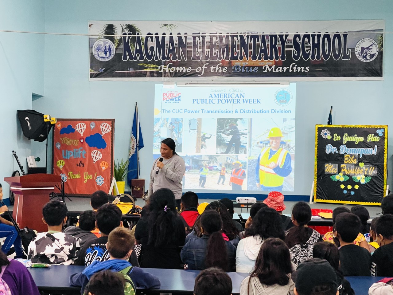 The Commonwealth Utilities Corporation is celebrating American Public Power Week by making presentations at public schools.