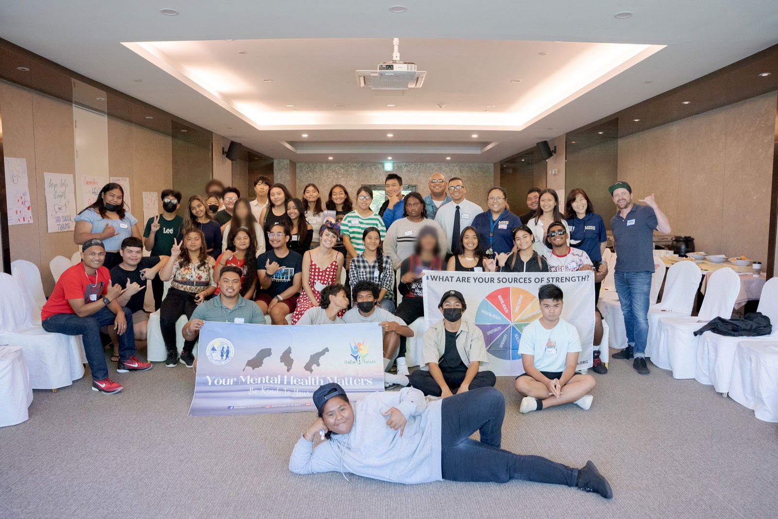 Marianas High School peer leaders and adult advisors.