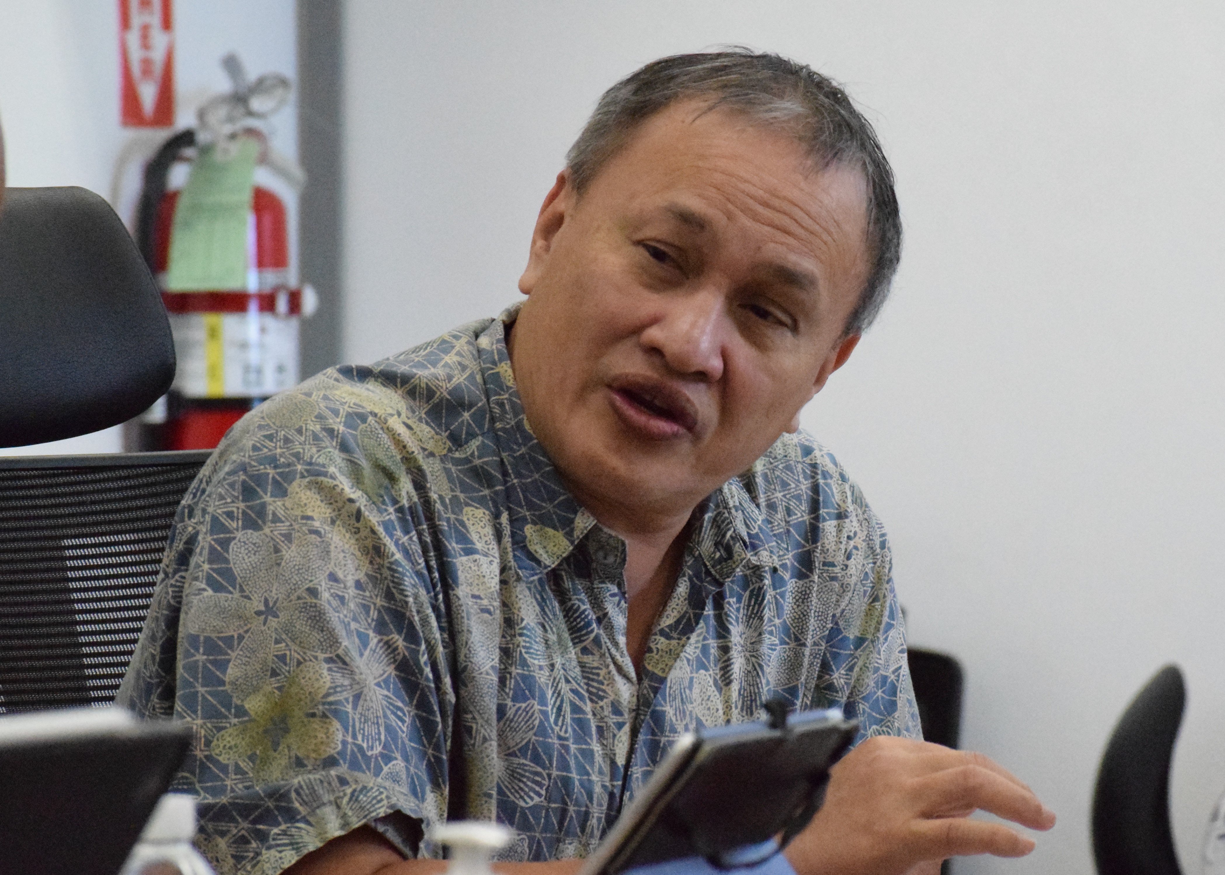 Board of Education member Andrew Orsini speaks during a BOE meeting on Capital Hill.