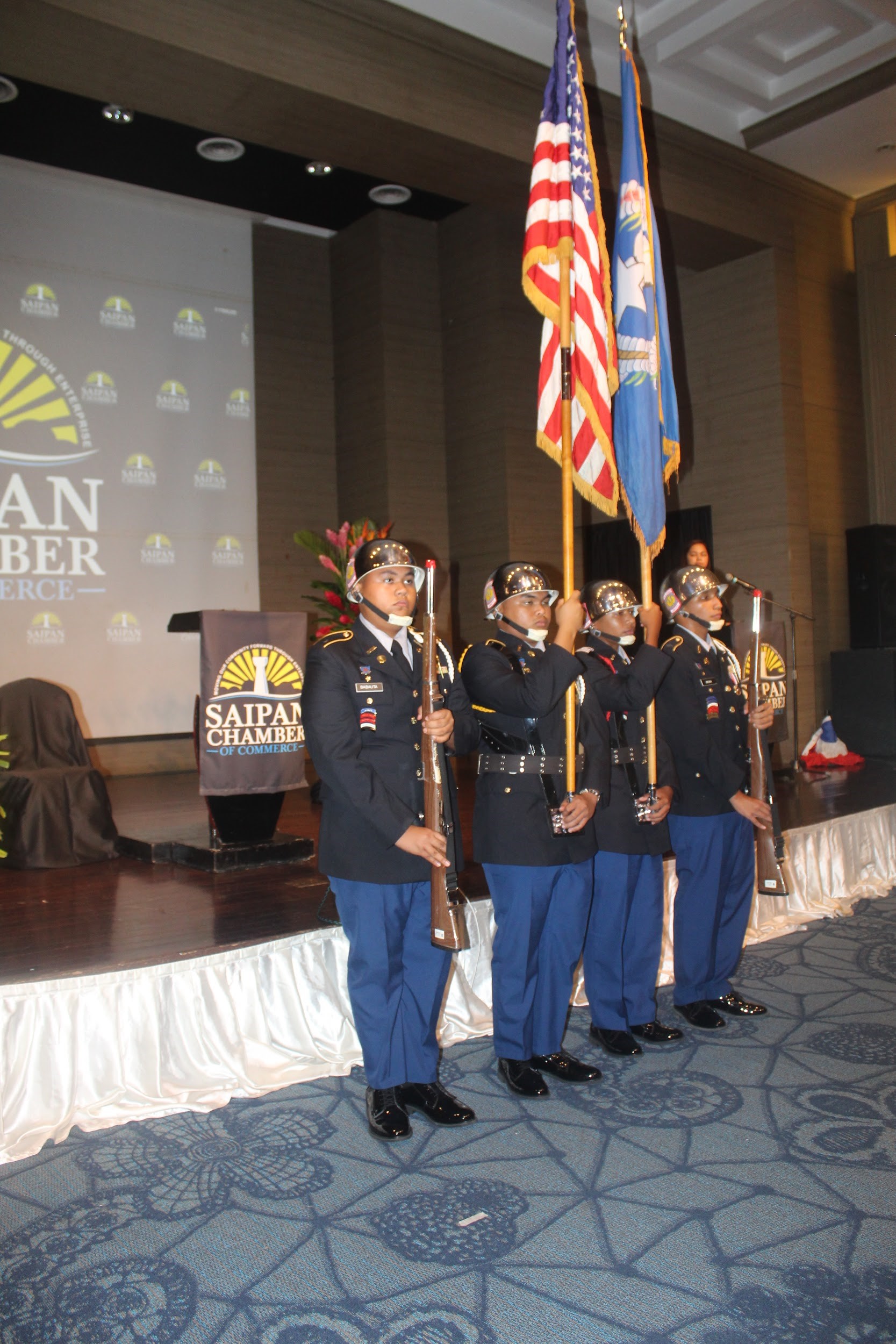 From left, C/2LT Manuel Babauta, C/LTC Zyron EspirituSanto, C/CSM Rufino Gonzales, and C/MAJ Andres Muna.