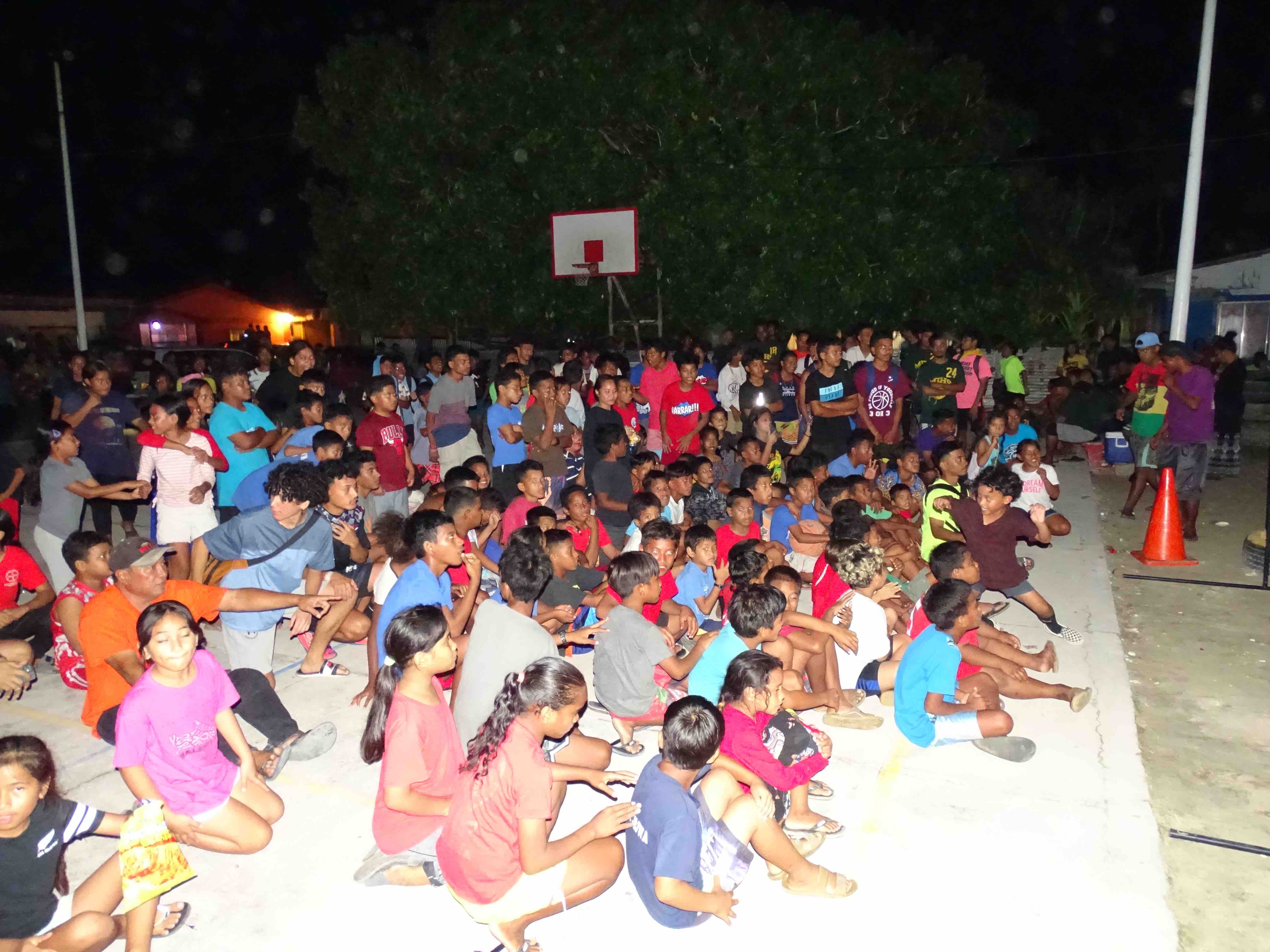 Although the size of this youth crowd at a basketball court doesn't suggest it, the preliminary results of the 2021 national census show that the Marshall Islands population dropped by 20% since the last census in 2011.