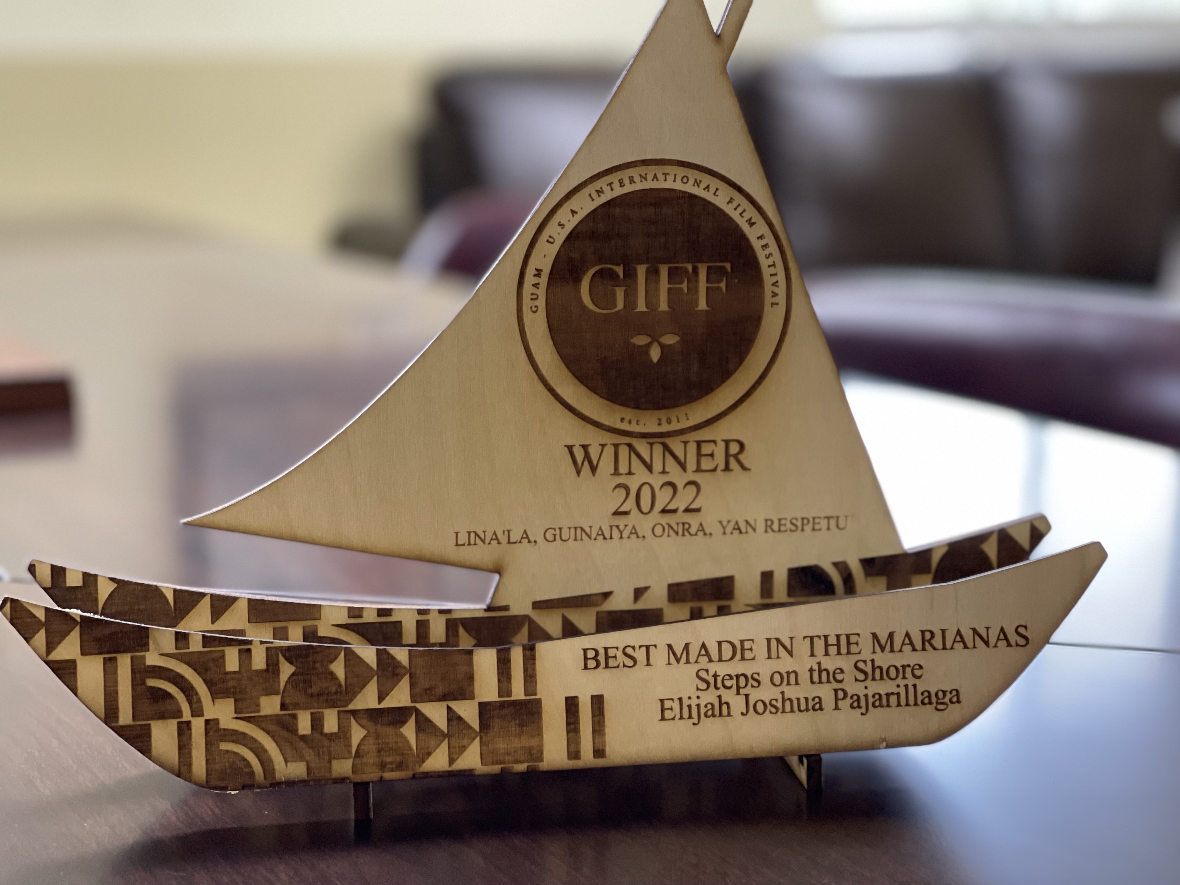 Elijah Joshua Pajarillaga’s film “Steps on the Shore” won the Best Made in the Marianas Award at the 2022 Guam International Film Festival.