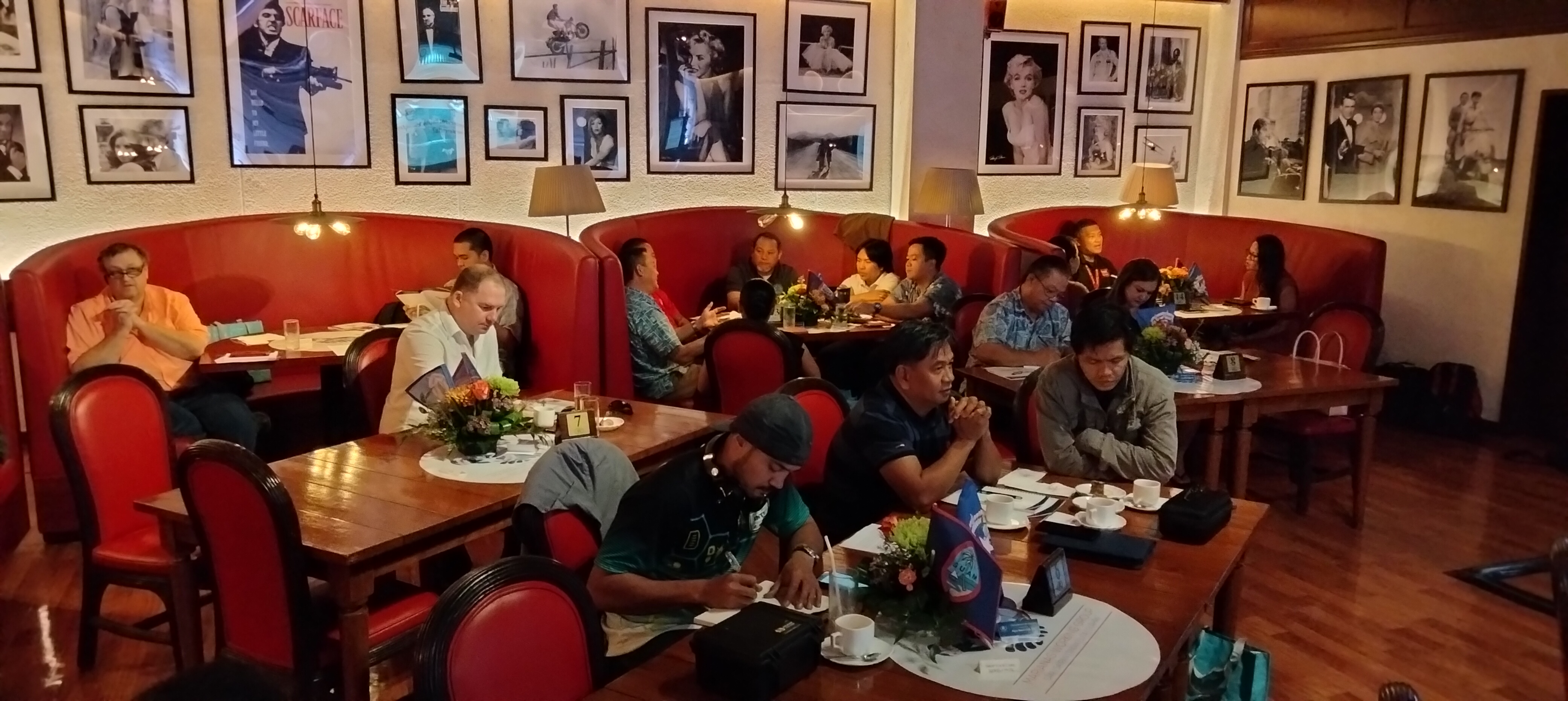 The Marianas Working Group symposium participants discuss cybersecurity issues.