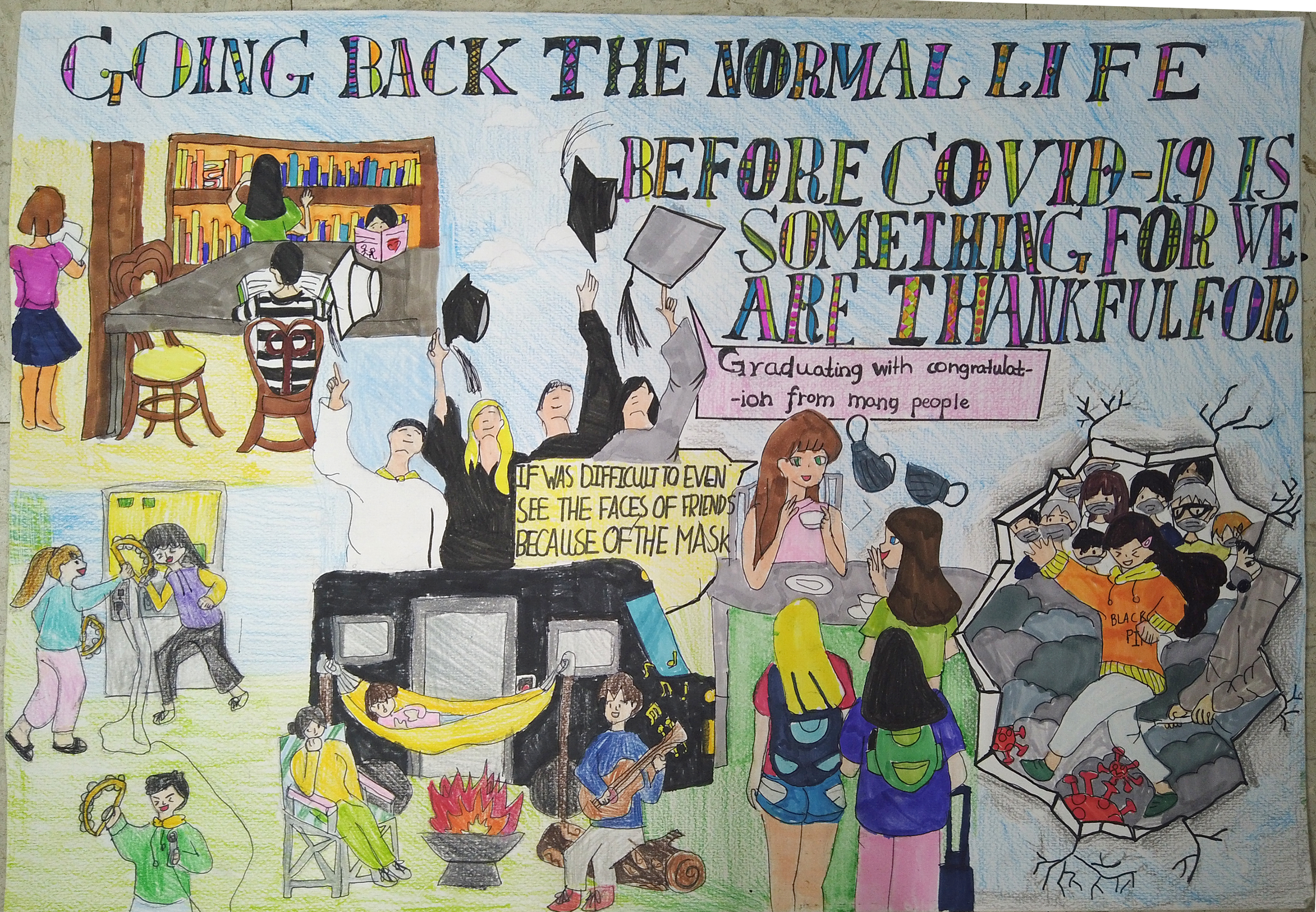 Artwork by Pacifica Art Contest Traditional Category 1 winner Victoria En Mei Huang.