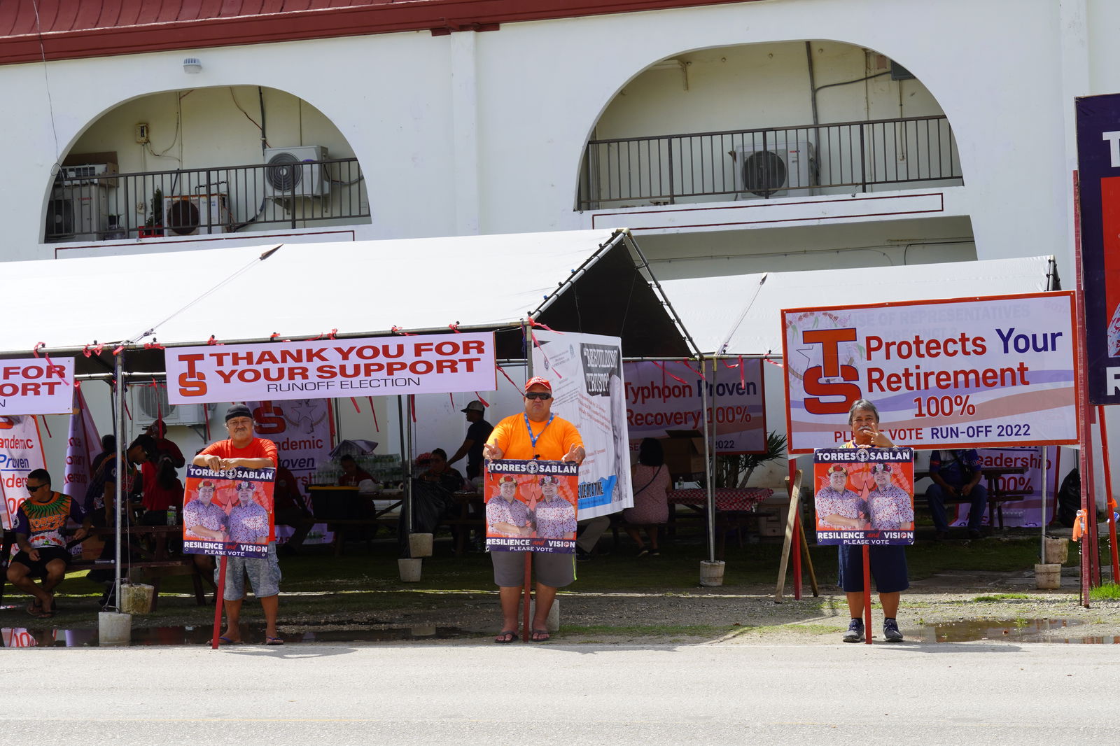 Republican supporters in Susupe