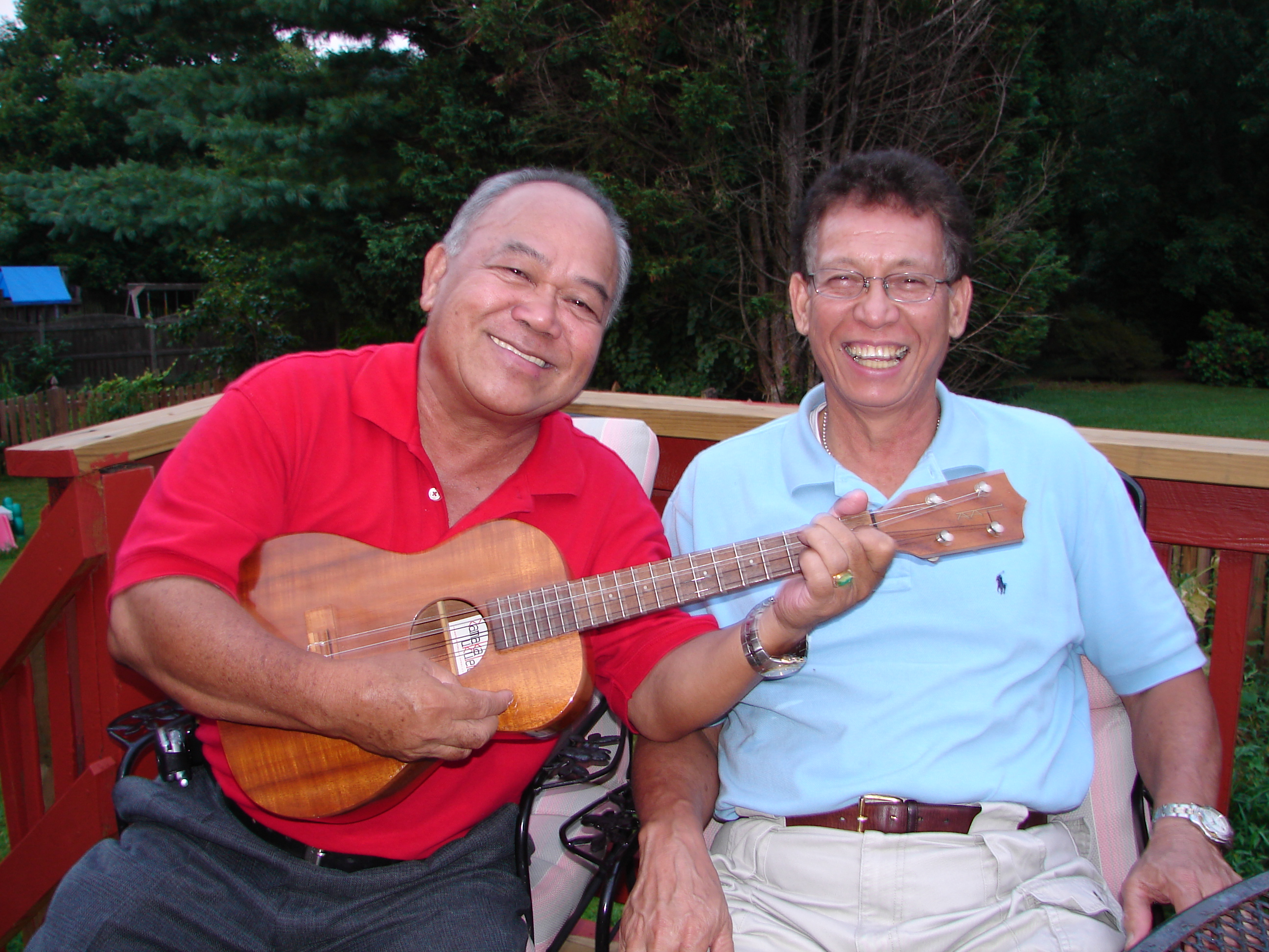 CNMI founding fathers Pete A. Tenorio, left, and Eddie DLG Pangelinan.