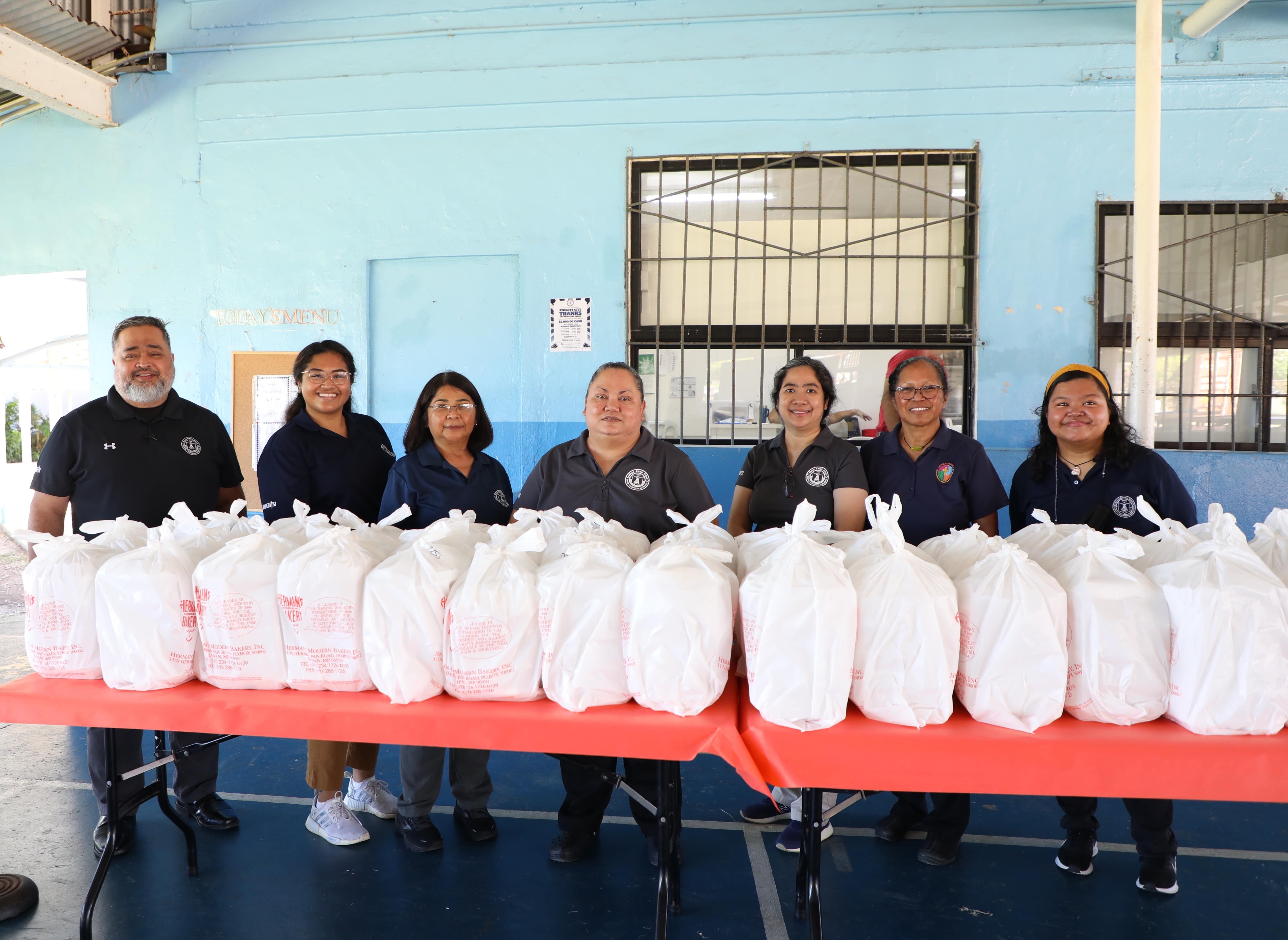 Mount Carmel School's leadership team gathered for a group photo during the annual Thanksgiving Fiesta.