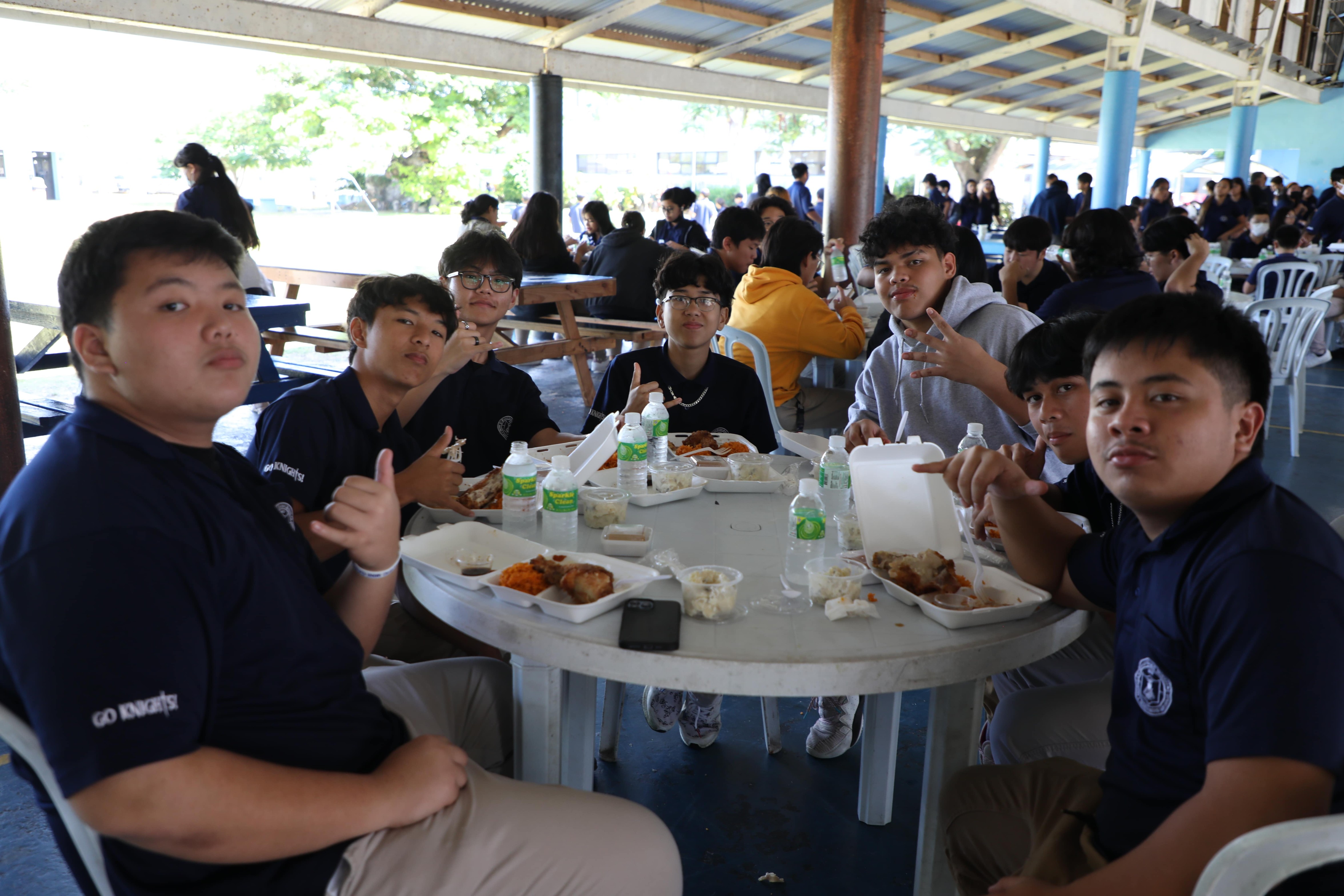 Mount Carmel School students were happy to celebrate together during the annual Thanksgiving Fiesta.