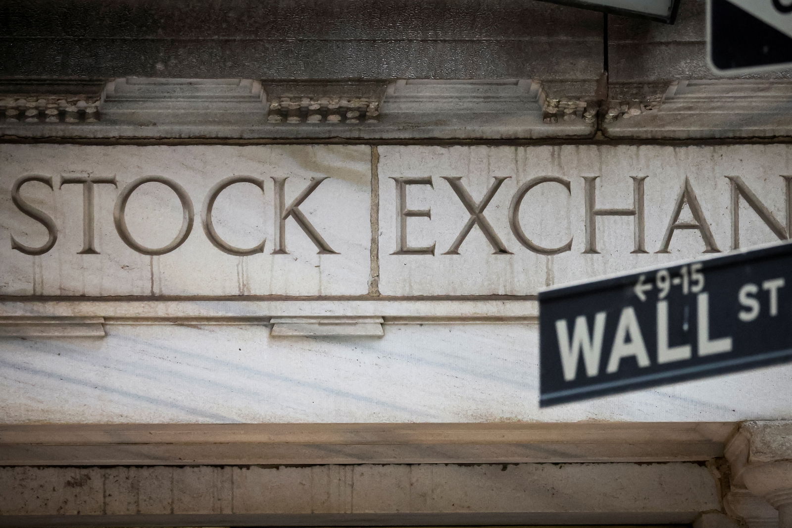 The Wall Street entrance to the New York Stock Exchange is seen in New York City, Nov. 15, 2022.