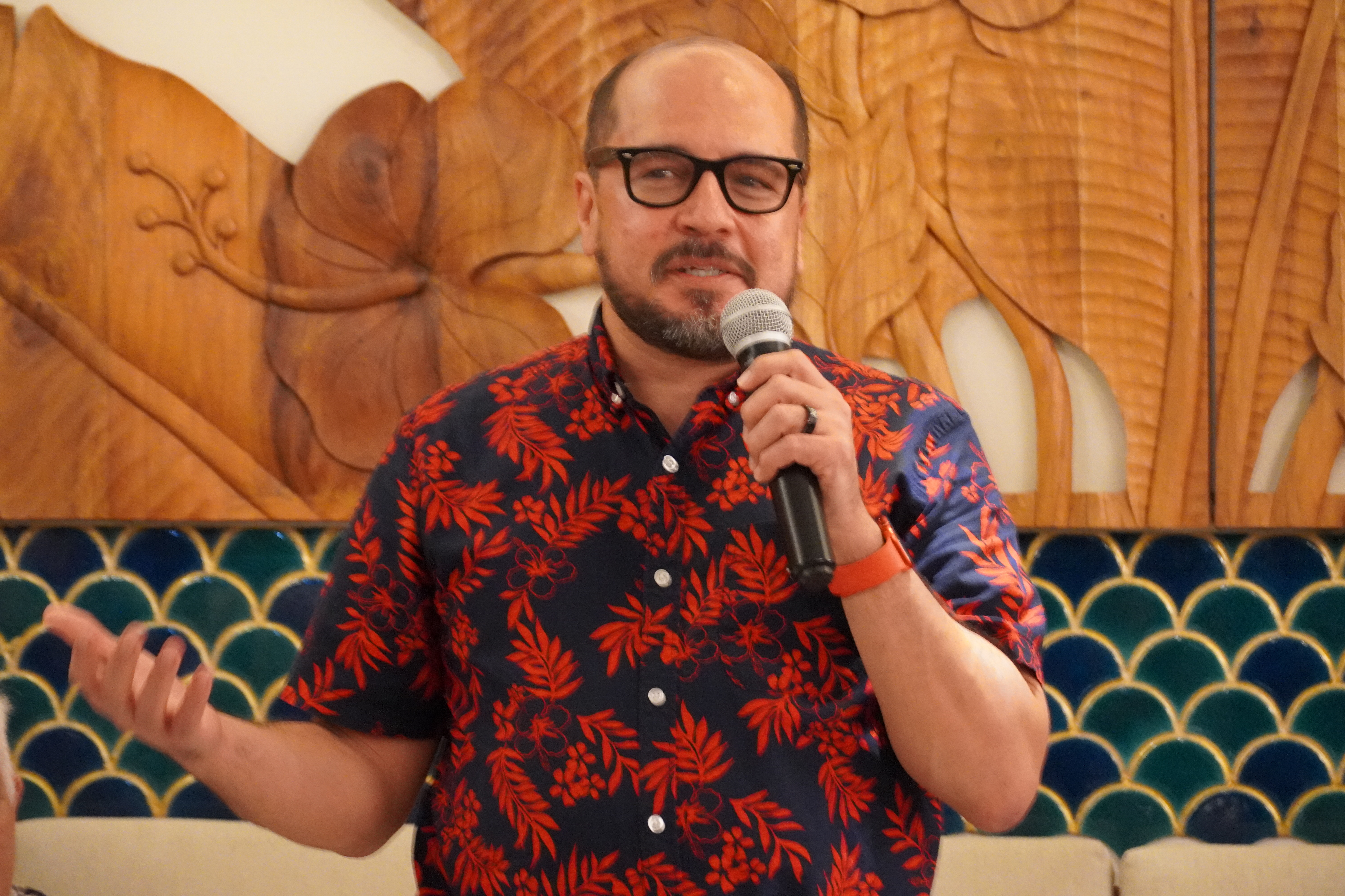 Northern Marianas College President and local filmmaker Dr. Galvin Deleon Guerrero