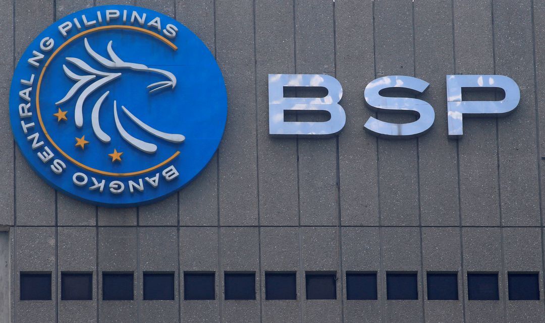 A logo of Bangko Sentral ng Pilipinas (Central Bank of the Philippines) is seen at its main building in Manila, the Philippines, March 23, 2016.