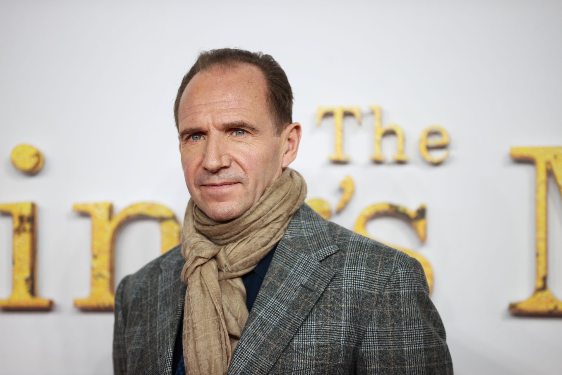 Cast member Ralph Fiennes arrives at the world premiere for the film “The King's Man” at Leicester Square in London, Britain Dec. 6, 2021.