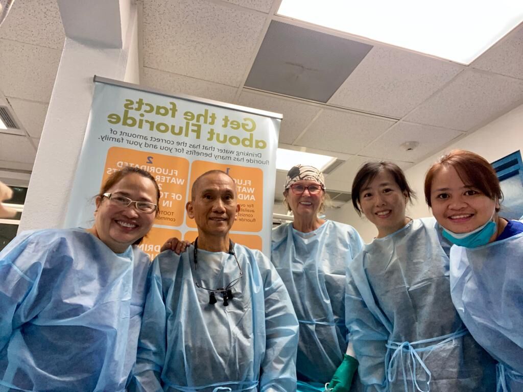 The team from Saipan SDA Dental Clinic poses for a photo.