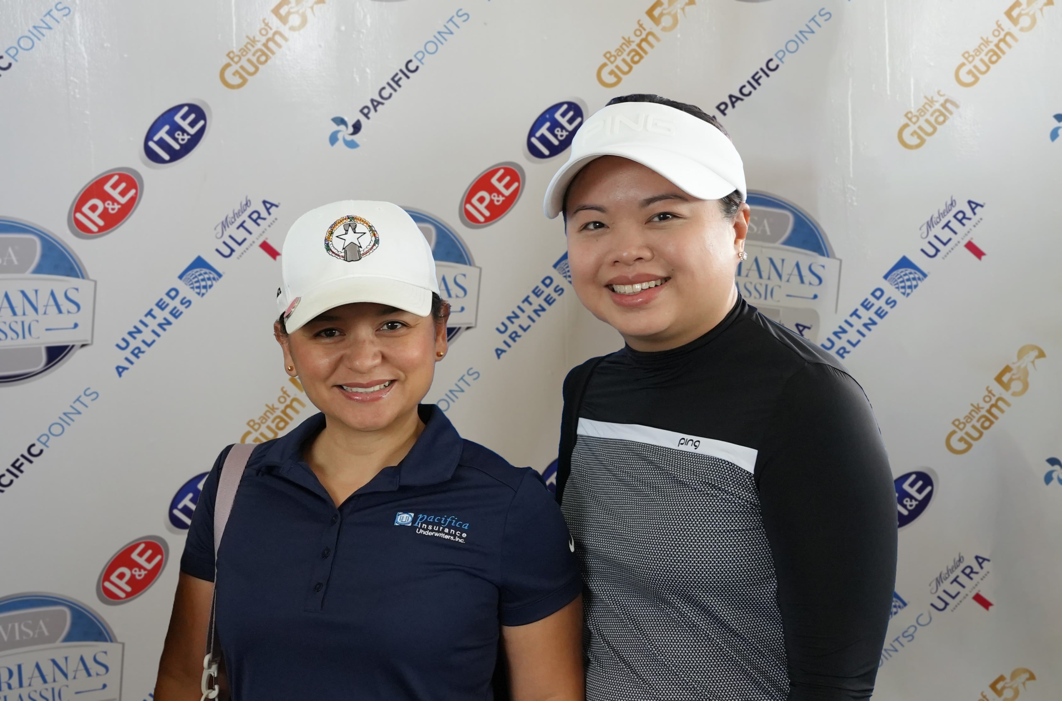 Shirley and Michelle Sablan placed 1st and 2nd in the women's double Peoria category of the VISA Marianas Golf Classic at  Laolao Bay Golf & Resort on Saturday.