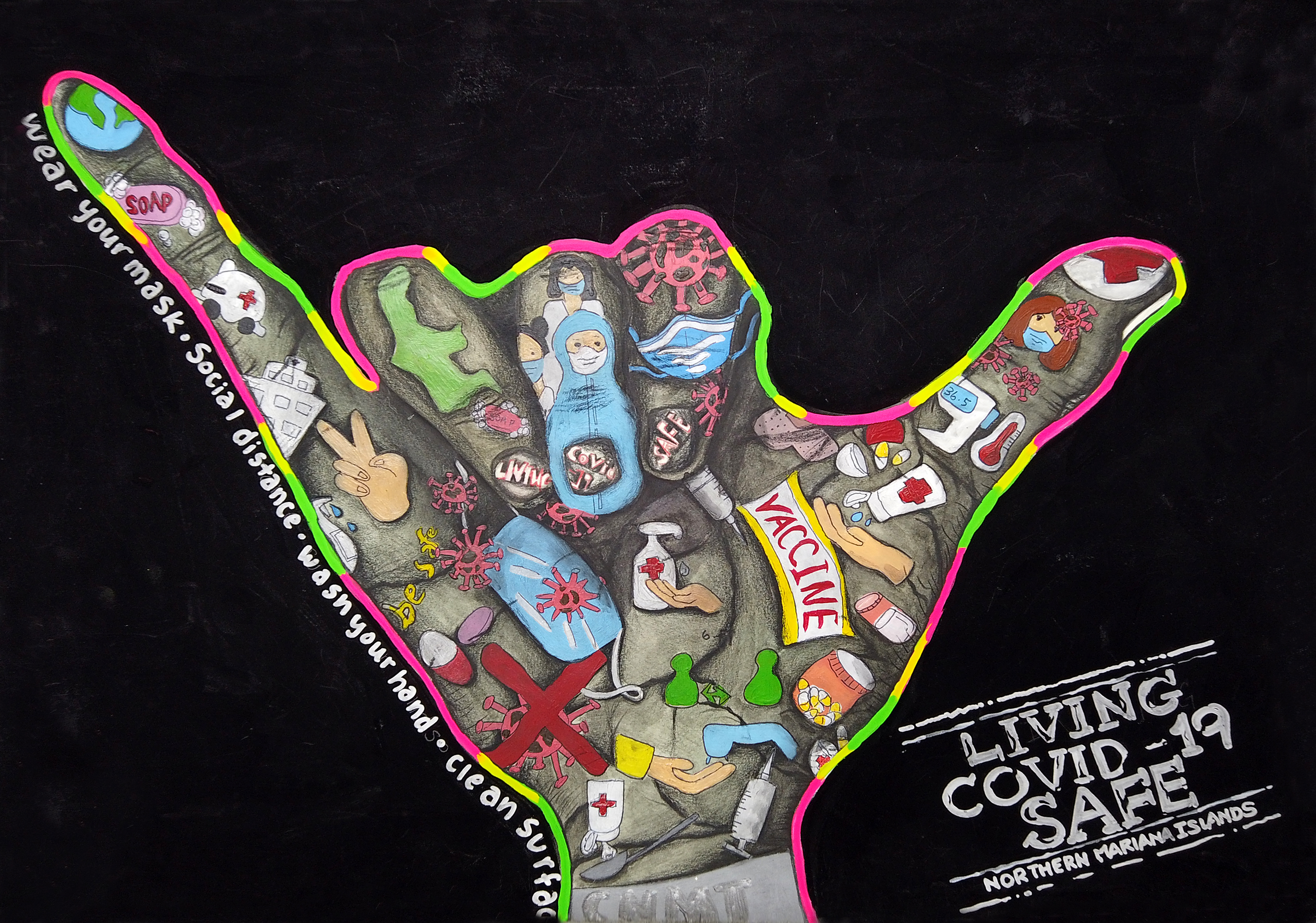 Artwork by Pacifica Art Contest Traditional Category 2 winner Alyssa Kim.