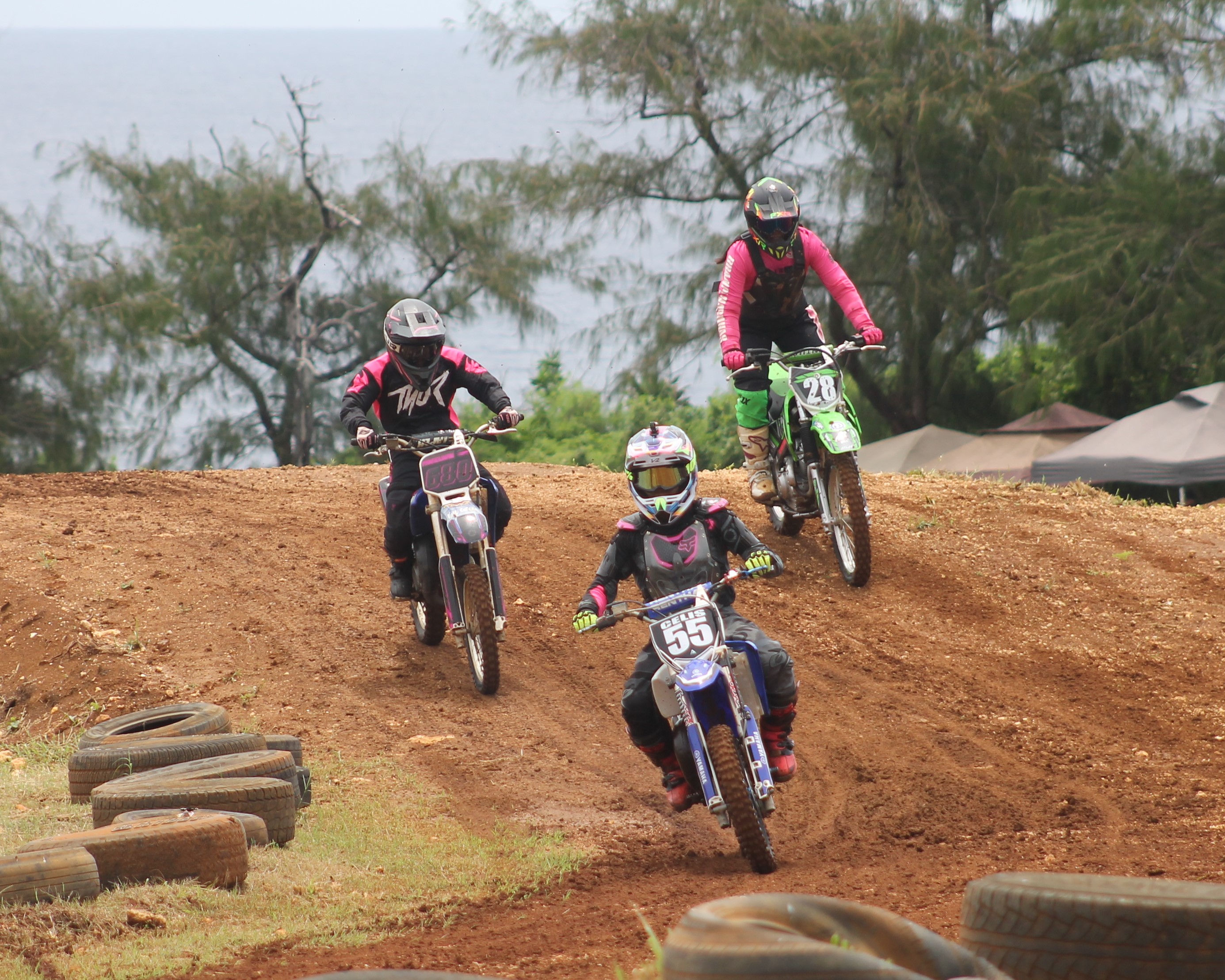 The Power Puff Class riders of the 2022 MRA Monster Energy Points Race Series make their way through the course of Cowtown Raceway Park in this file photo.