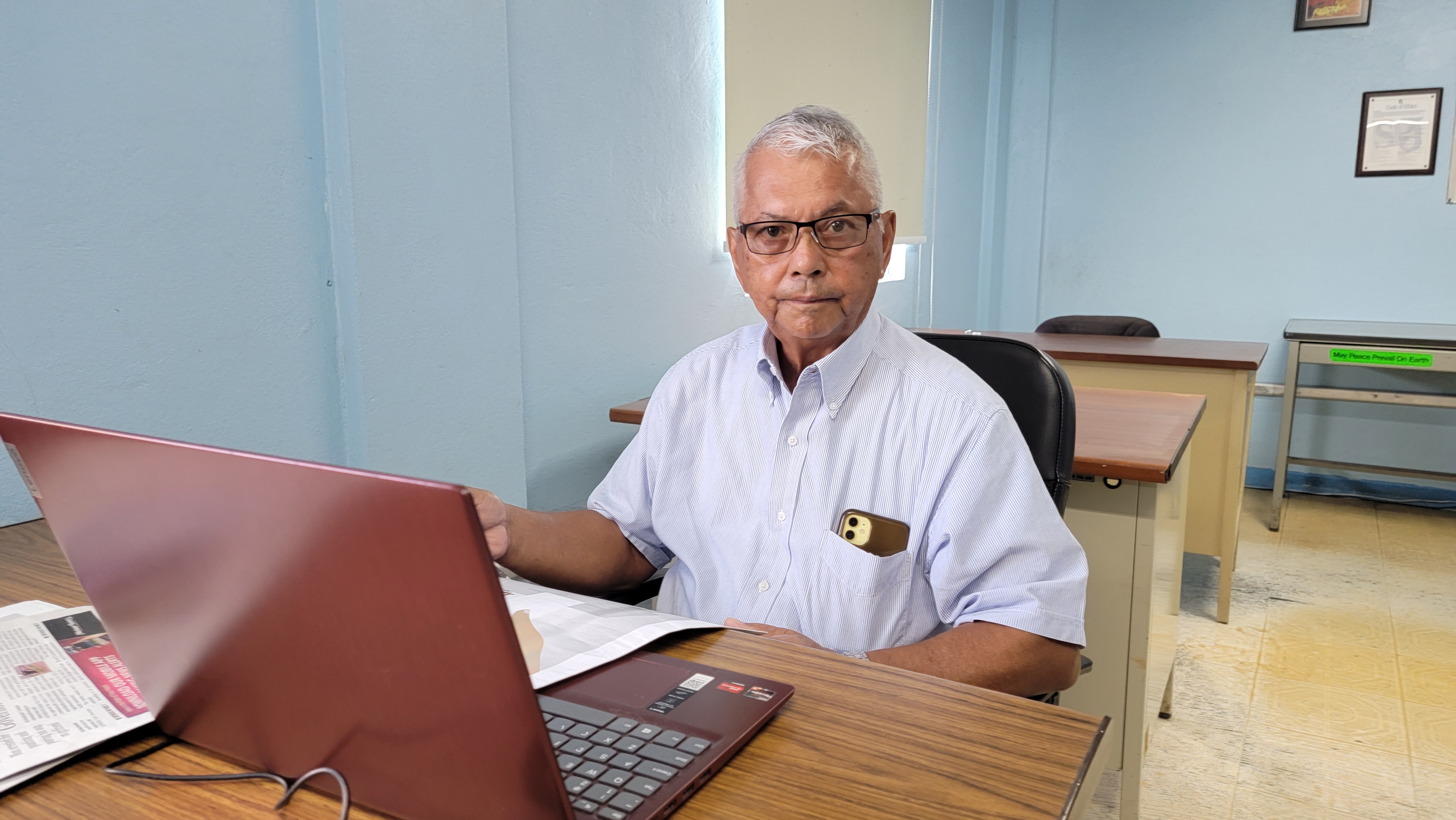 Retired Judge Juan T. Lizama poses for a photo in Variety’s editorial office on Wednesday. 