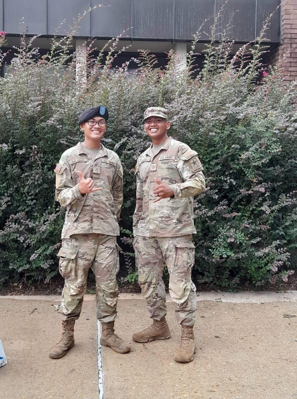 PFC Lawrence Salamat and PFC Teody Valenzuela