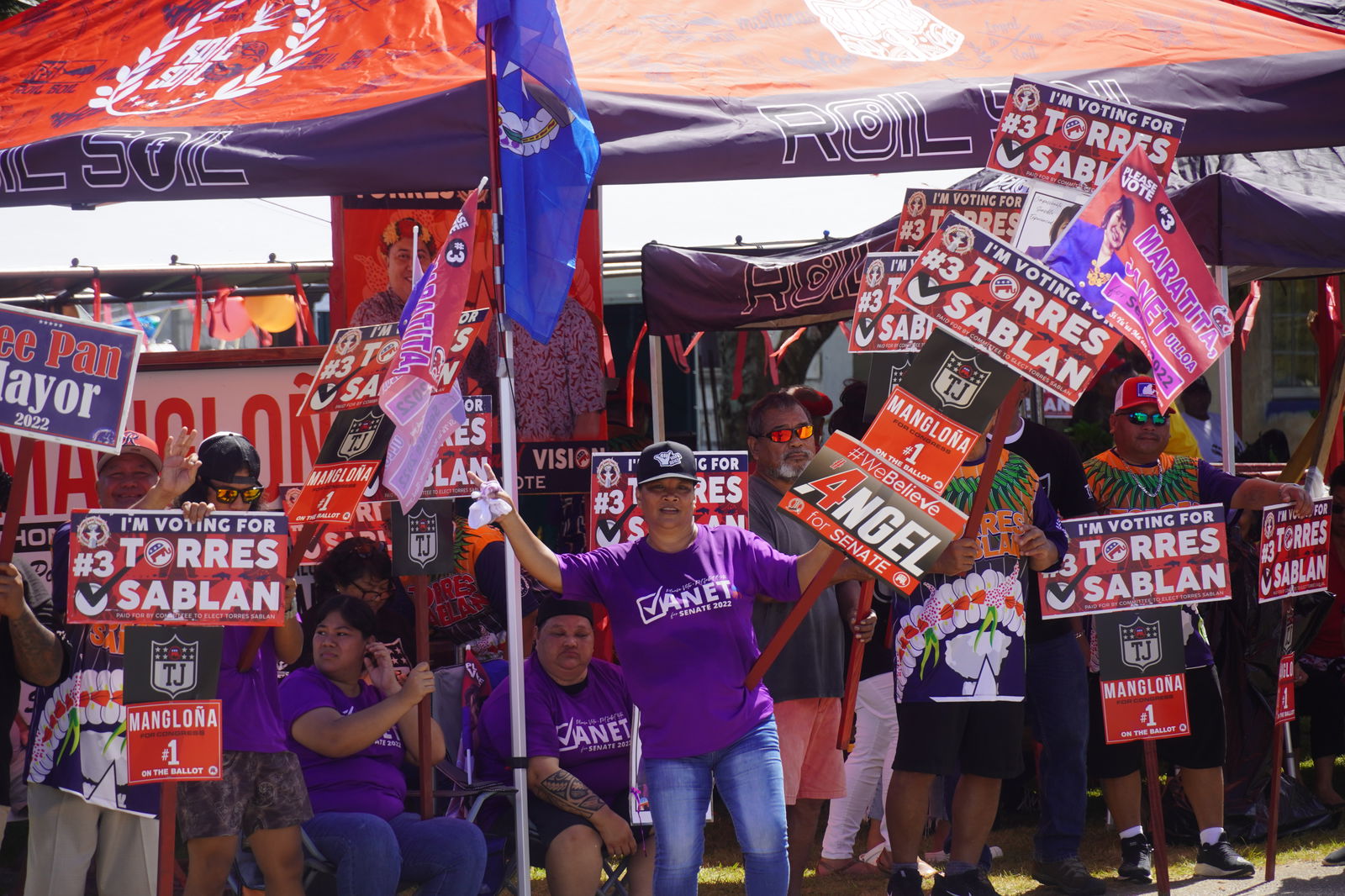 Republican supporters show up in full force in Precinct 5.