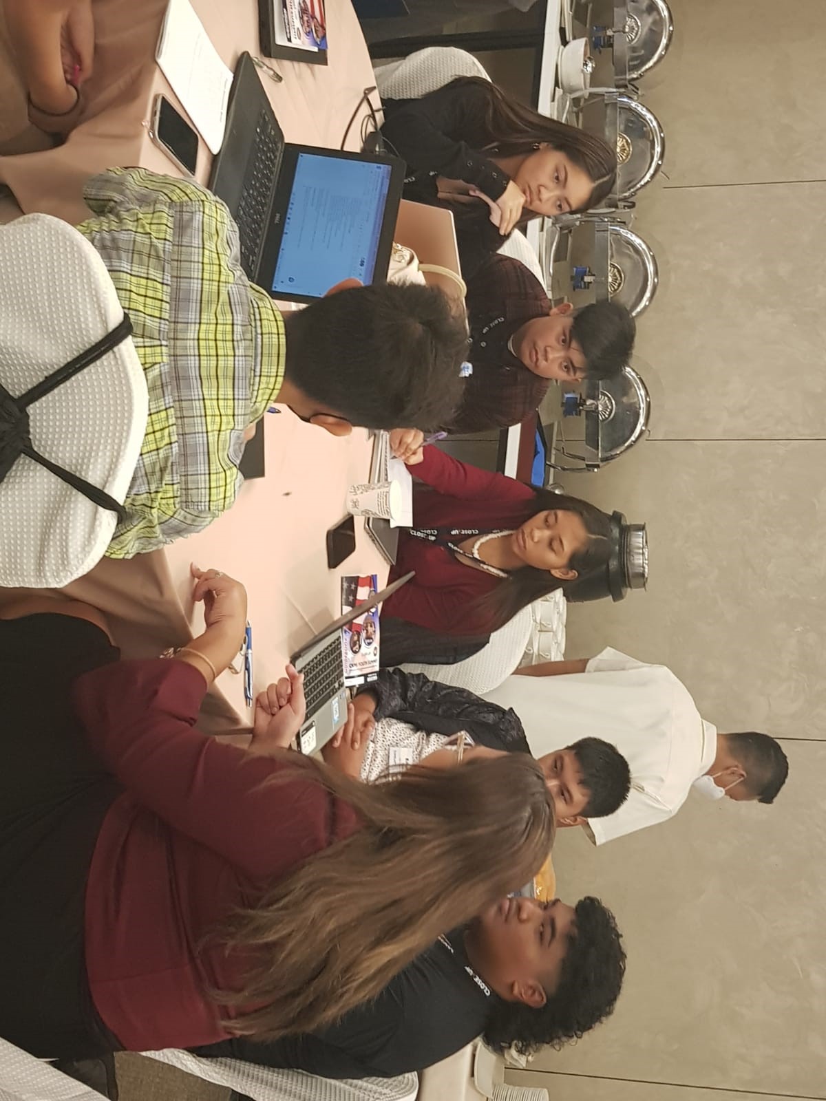 Students listen to Shirley Norita as she gives her insights during the expert panel section of the summit.