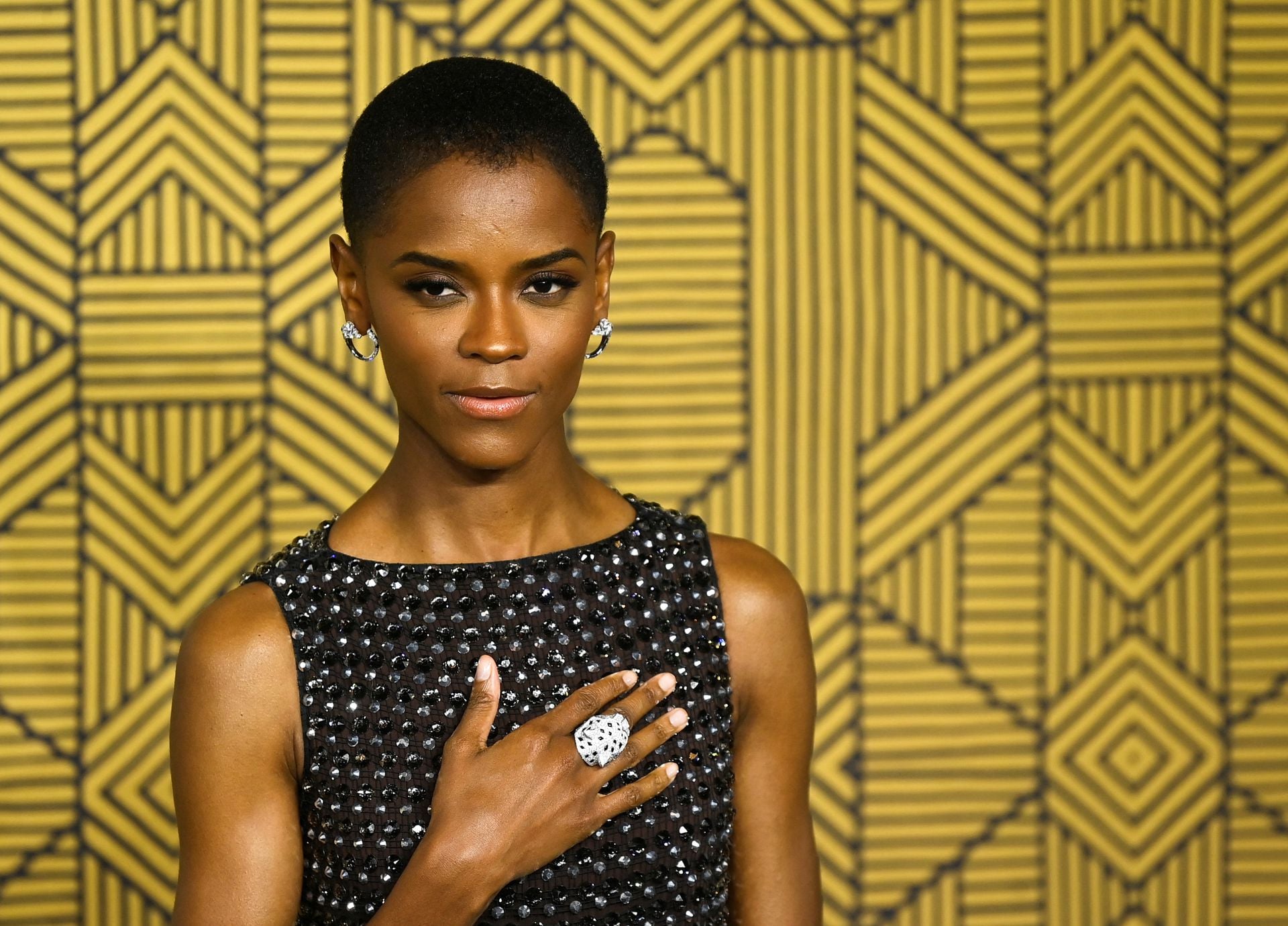 Cast member Letitia Wright attends the premiere of "Black Panther: Wakanda Forever" in London, Britain, Nov. 3, 2022.