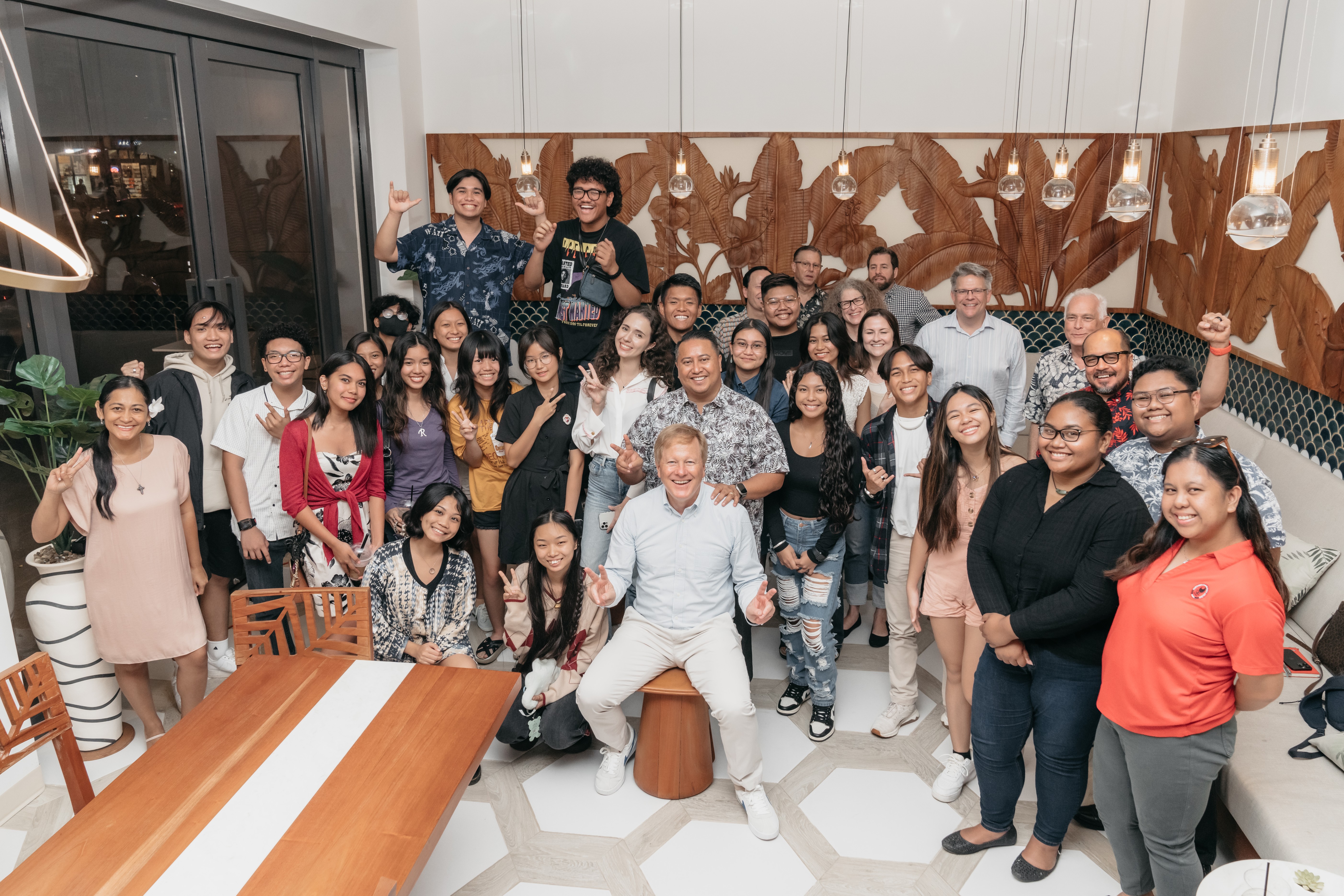 This week, Gov. Ralph DLG Torres, with Northern Marianas College President Dr. Galvin Deleon Guerrero, NMC students, faculty, and staff, and members of the community held a meet and greet event with film producers Brad Krevoy, James Townsend, David Anselmo, and Amy Krell. Students, former CNMI Got Talent Winners, and those aspiring to work in the film industry were able to ask the producers questions relating to film, the potential of a film industry in the CNMI, and more.