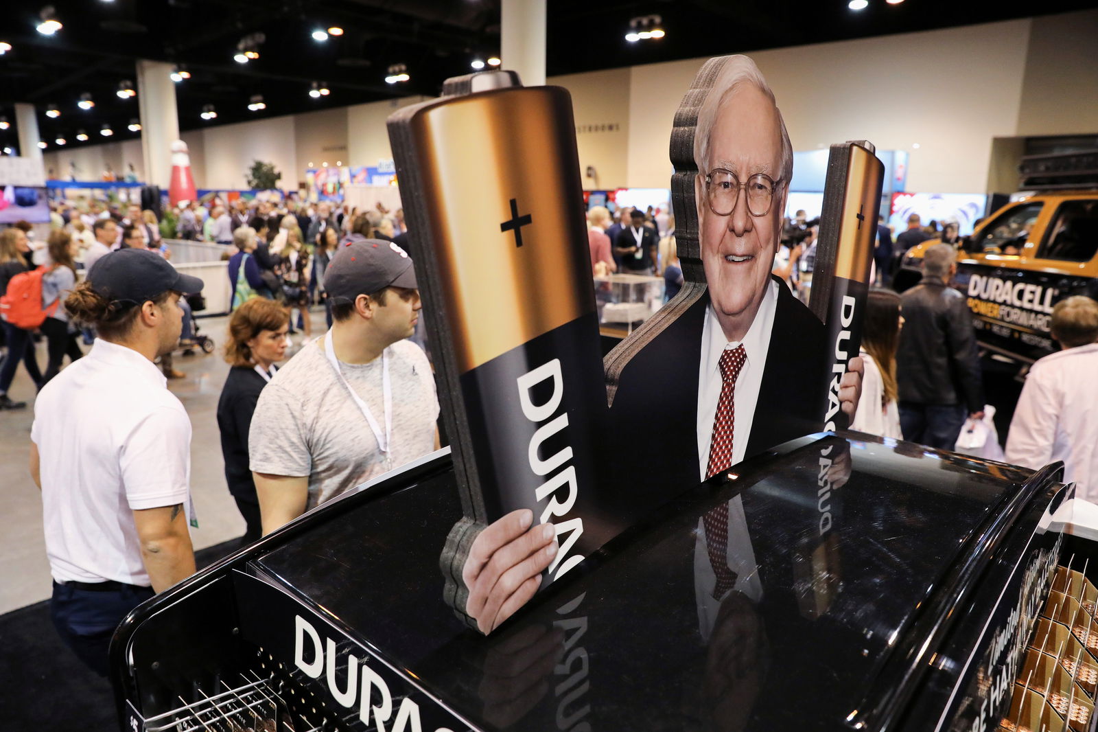 Shareholders shop for discounted products at the annual Berkshire Hathaway shareholder meeting in Omaha, Nebraska, May 4, 2019.