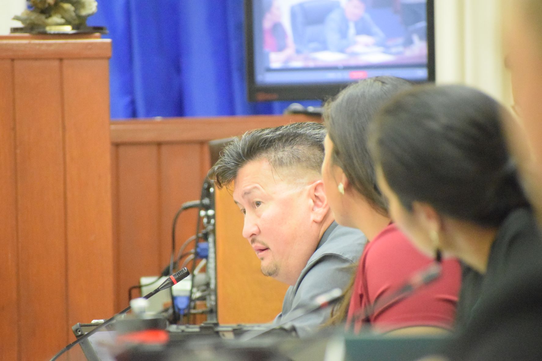 Rep. Edwin Propst responds to a question about his participation in the transition process.