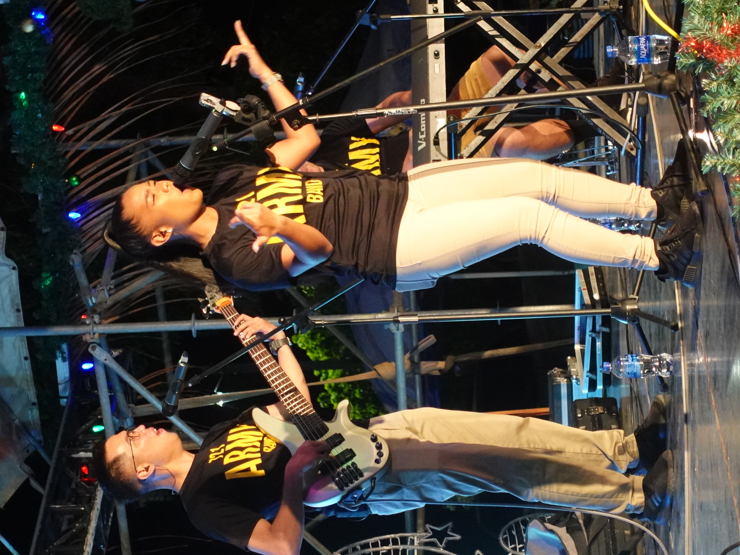 The Guam Army National Guard 721st Rock Band performs at the 18th Annual Christmas in the Marianas on Dec. 17, 2022, in Garapan, Saipan.