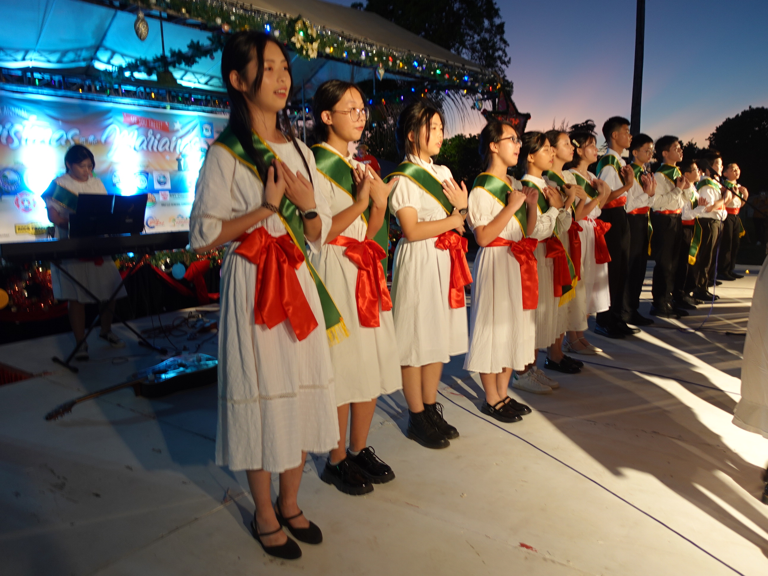 Agape Christian School performs at the 18th Annual Christmas in the Marianas on Dec. 10, 2022, at Garapan Fishing Base, Saipan.