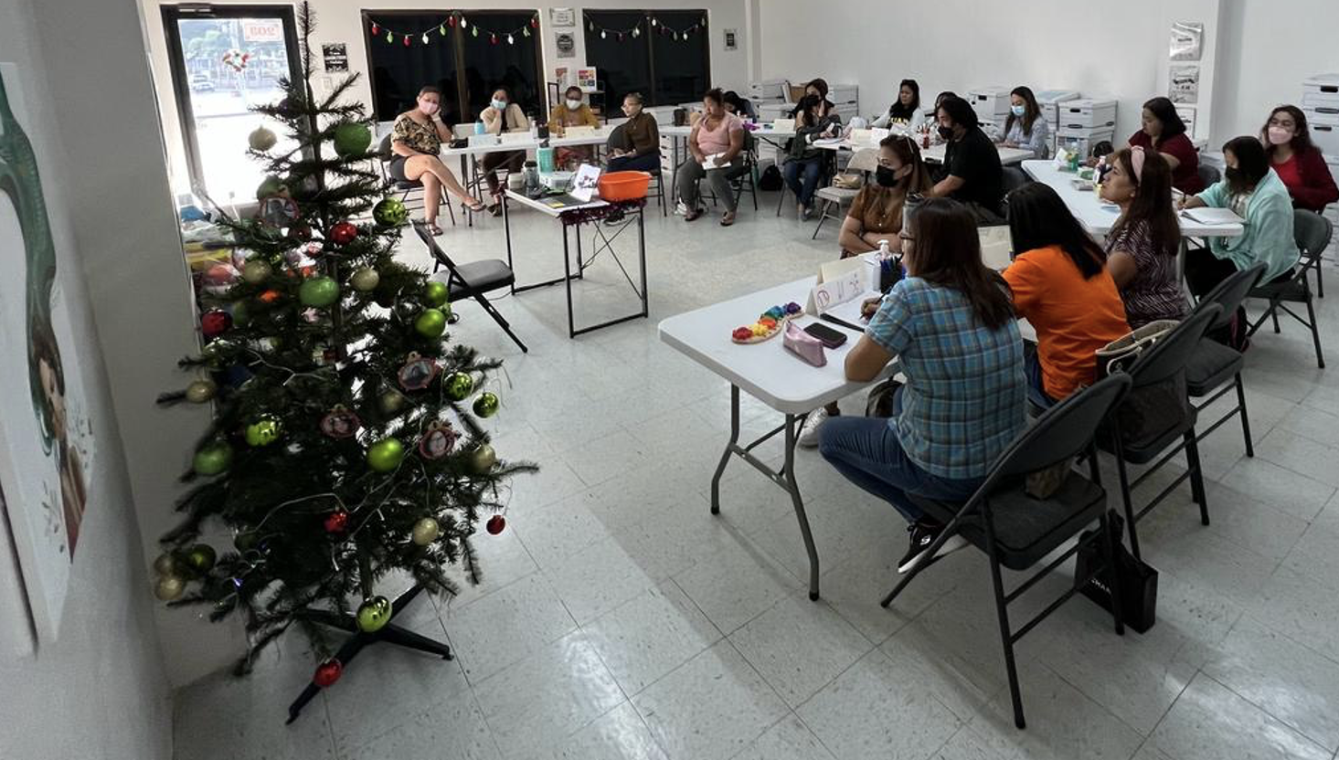 Child care teachers undergo training at the Evergreen Learning Center in Chalan Kanoa.
