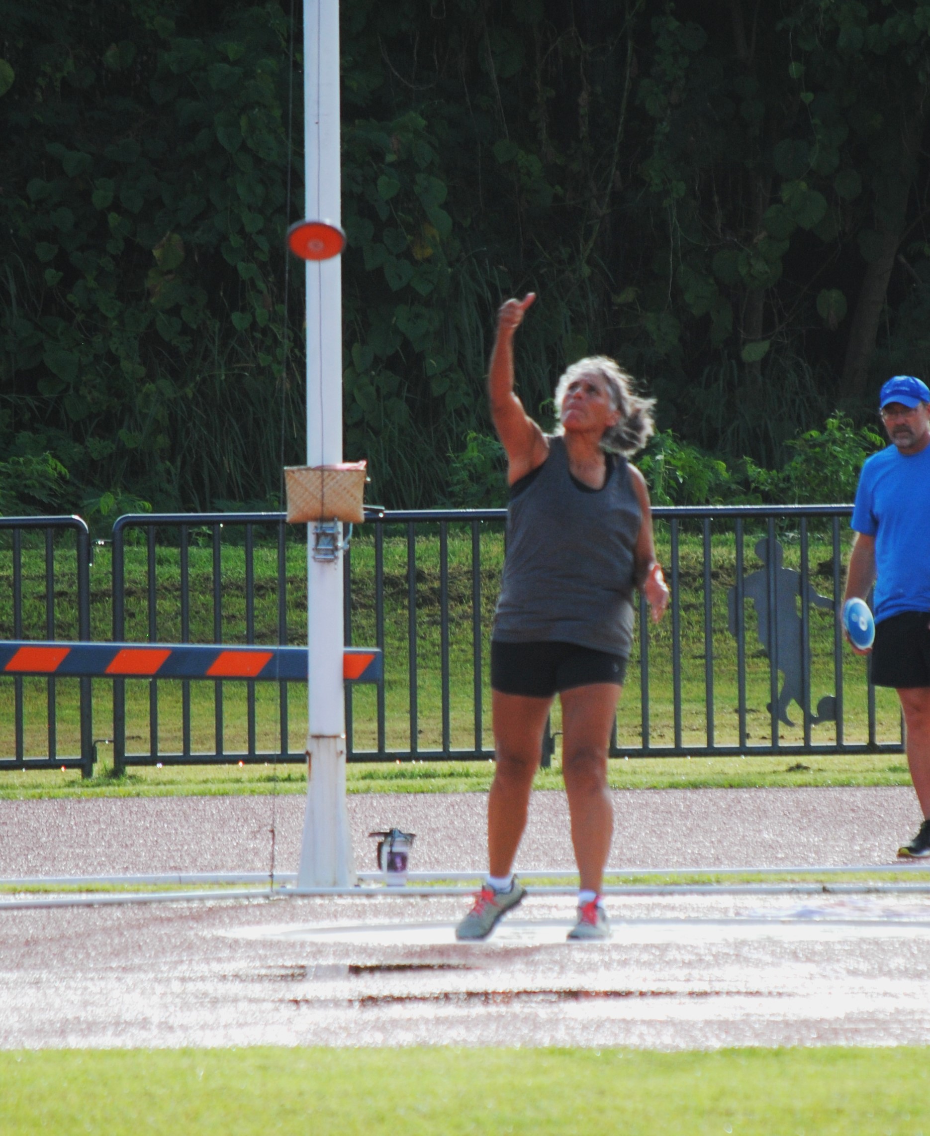 Maria Ornes in action during the NMA Track & Field Challenge on Saturday at the Oleai Sports Complex.