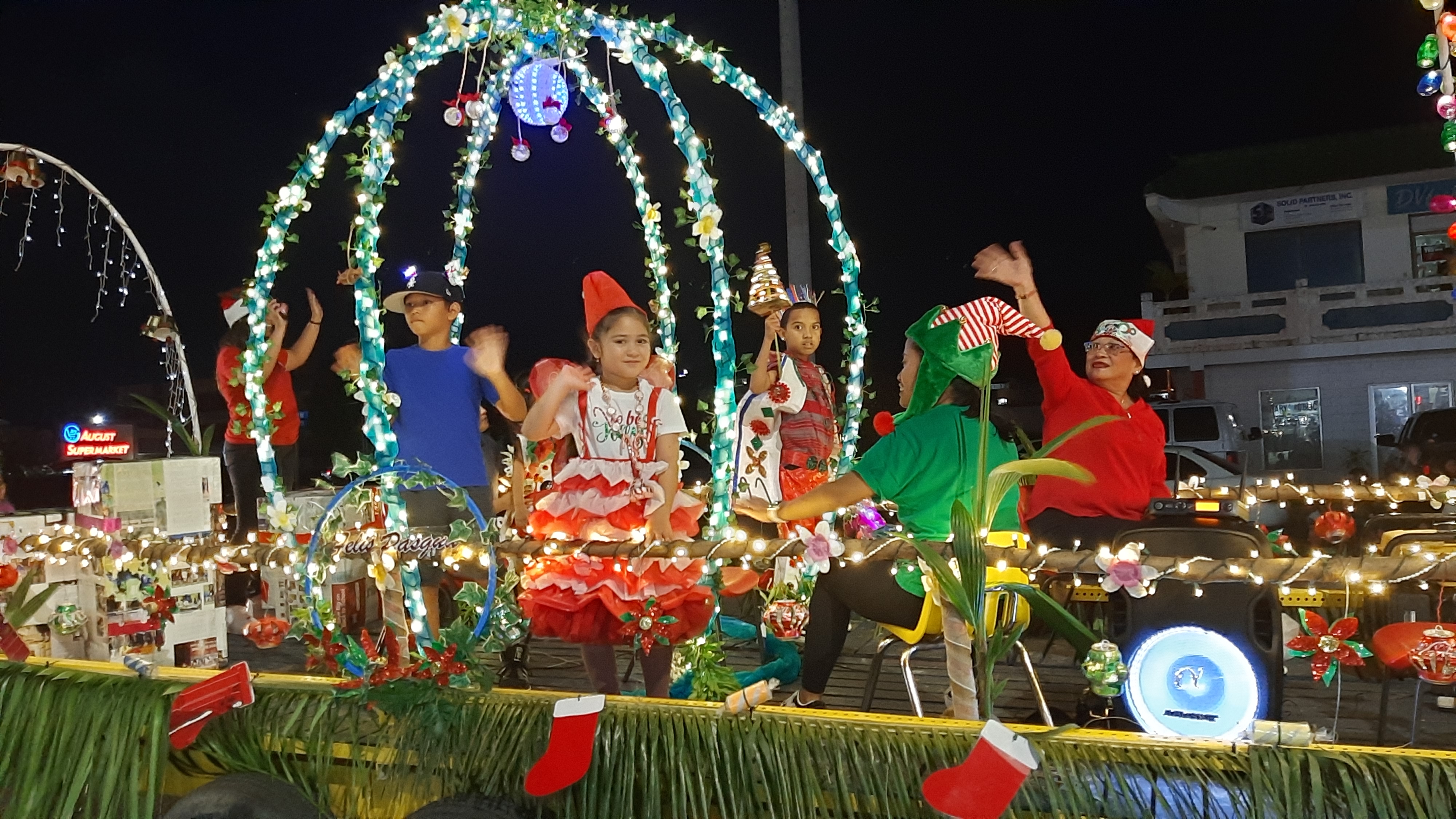 Kagman Elementary School joins the Christmas parade at the 18th Annual Christmas in the Marianas on Dec. 17, 2022, in Garapan, Saipan.
