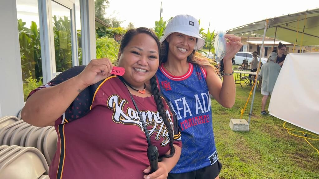 Social media sensation Netty Cee poses for a photo with Ashley Pangelinan.  