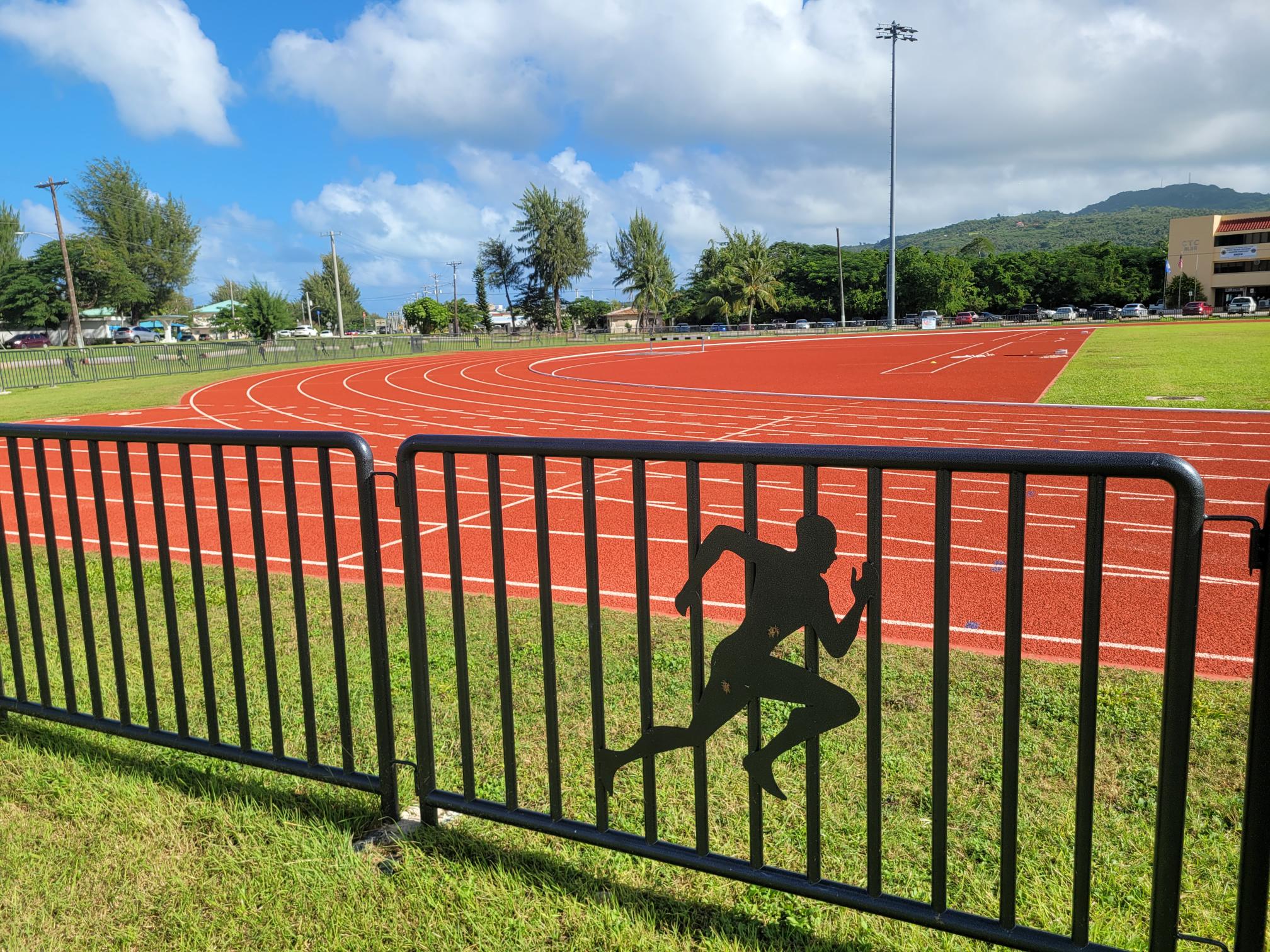 The Oleai Sports Complex track & field.