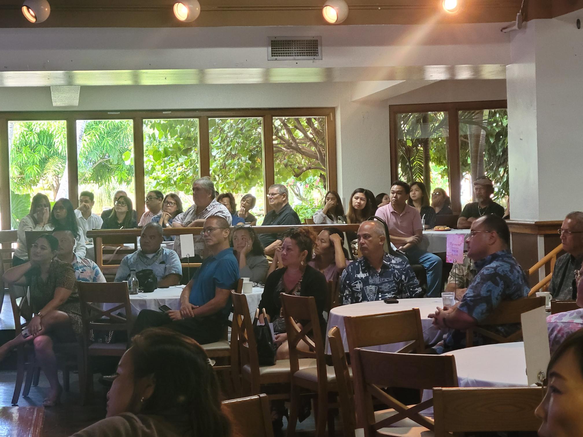 Lawmakers and lawmakers-elect were among those who attended the Marianas Visitors Authority general membership meeting on Dec. 7, 2022 at PIC.