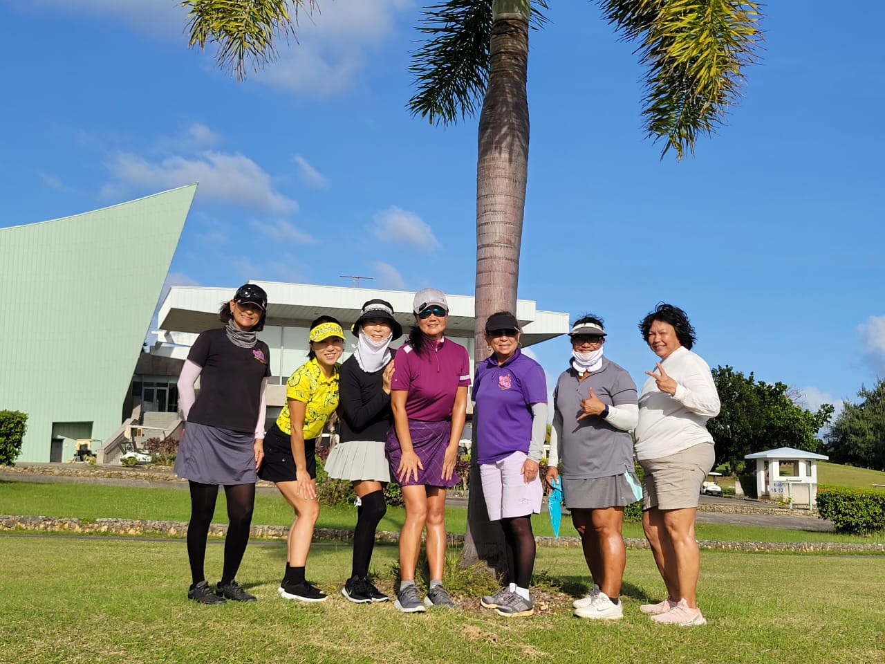 CNMI Women’s Golf Association members pose for a photo during their January golf tournament at the Laolao Bay Golf & Resort west course on Saturday, Jan. 21.