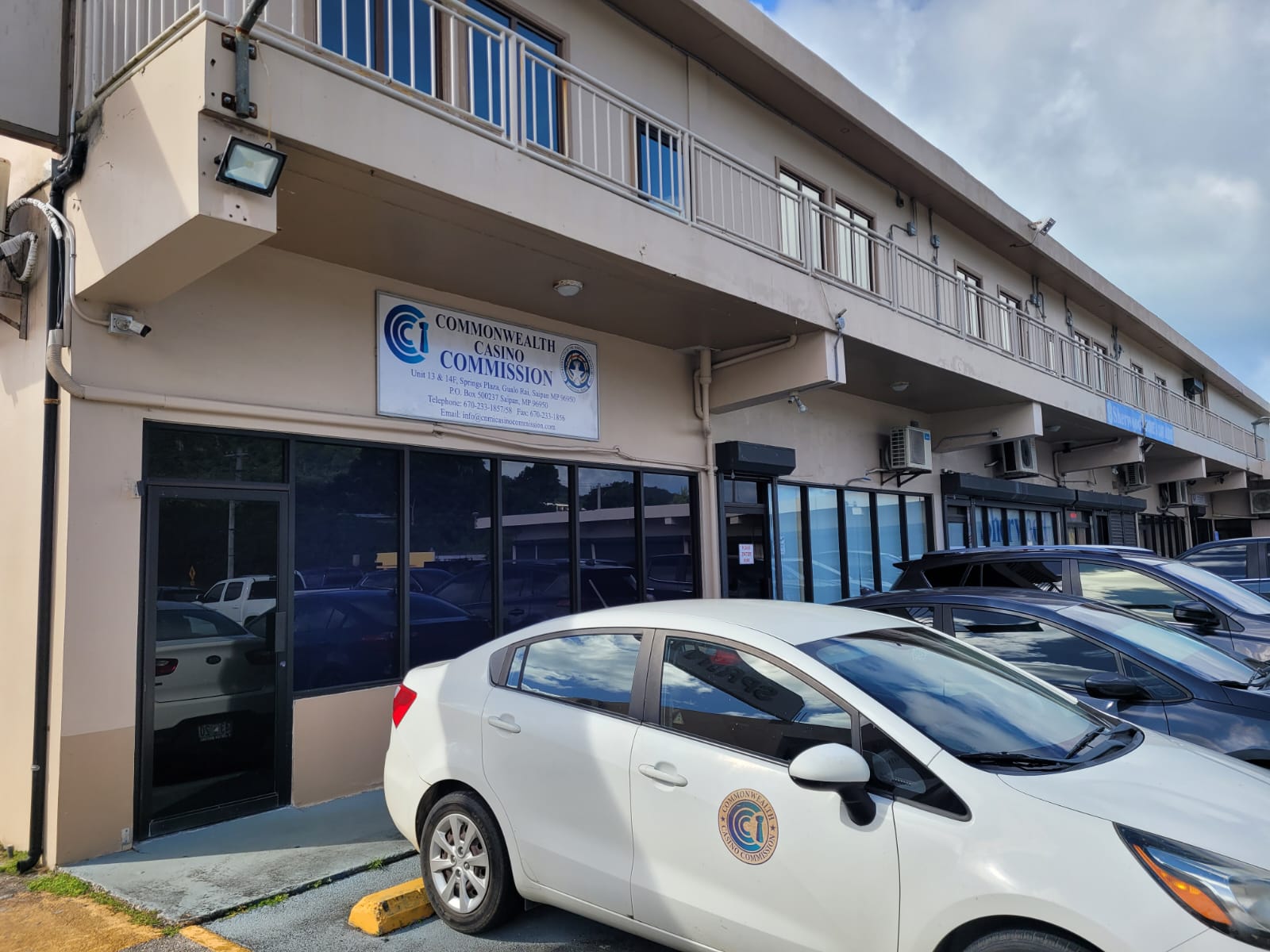 The Commonwealth Casino Commission office at Springs Plaza in Gualo Rai is shutting down today, Thursday, Jan. 19, 2023.