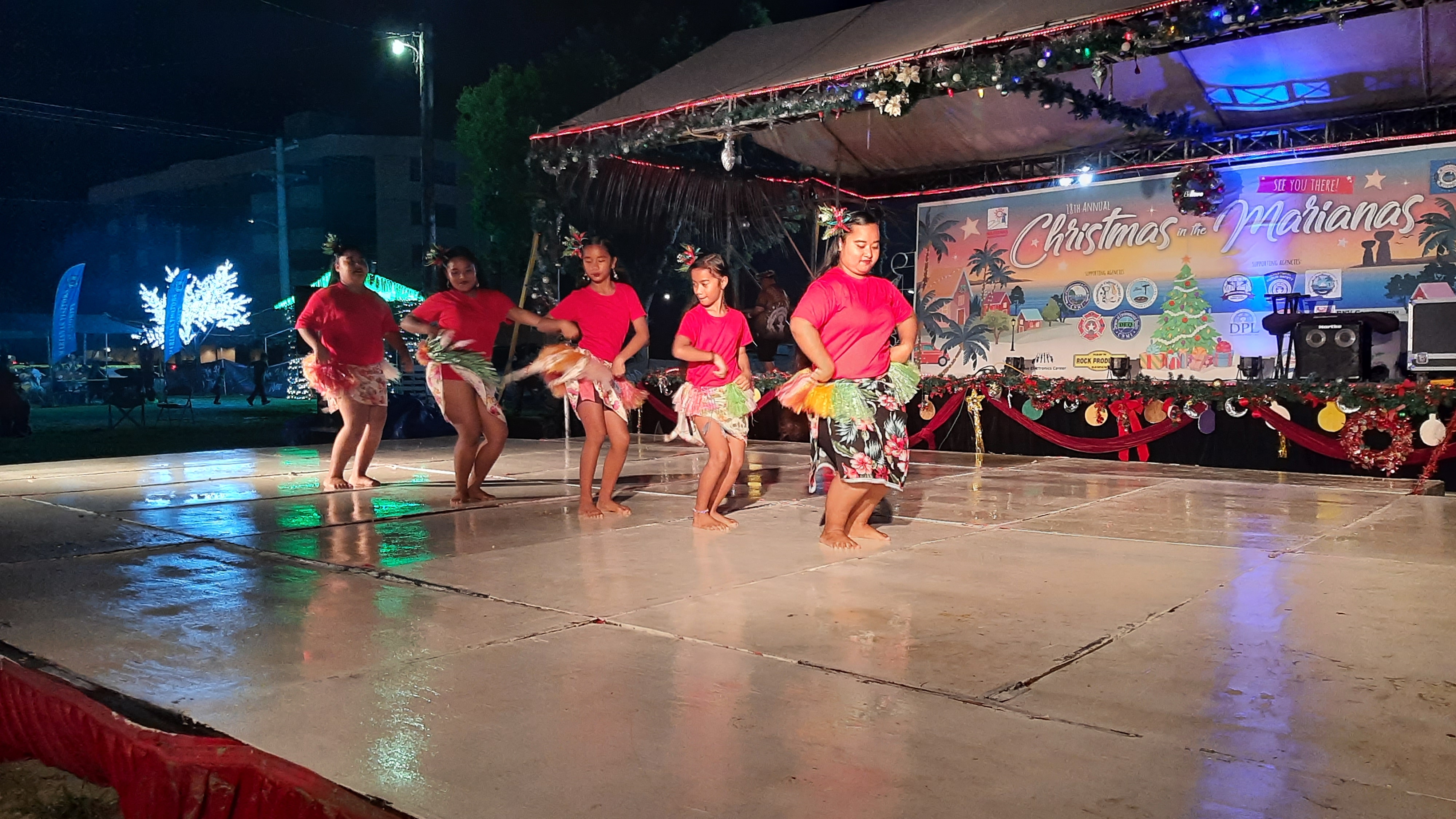 Flores Sinser performs on Jan. 7, 2023 during the 18th Annual Christmas in the Marianas at Garapan Fishing Base, Saipan.