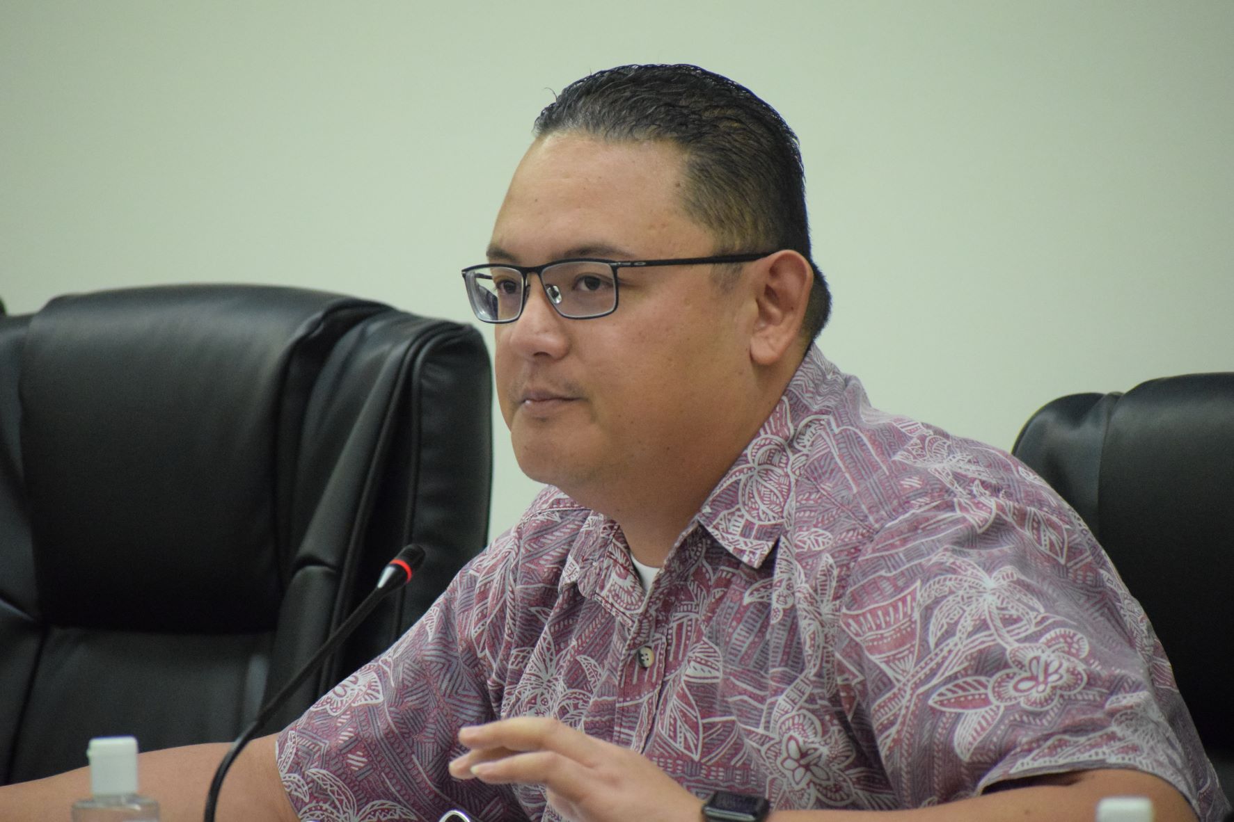 Rep. Donald Manglona reports on the joint committee's investigation of the Building Optimism, Opportunity, and Stability Together or BOOST program.