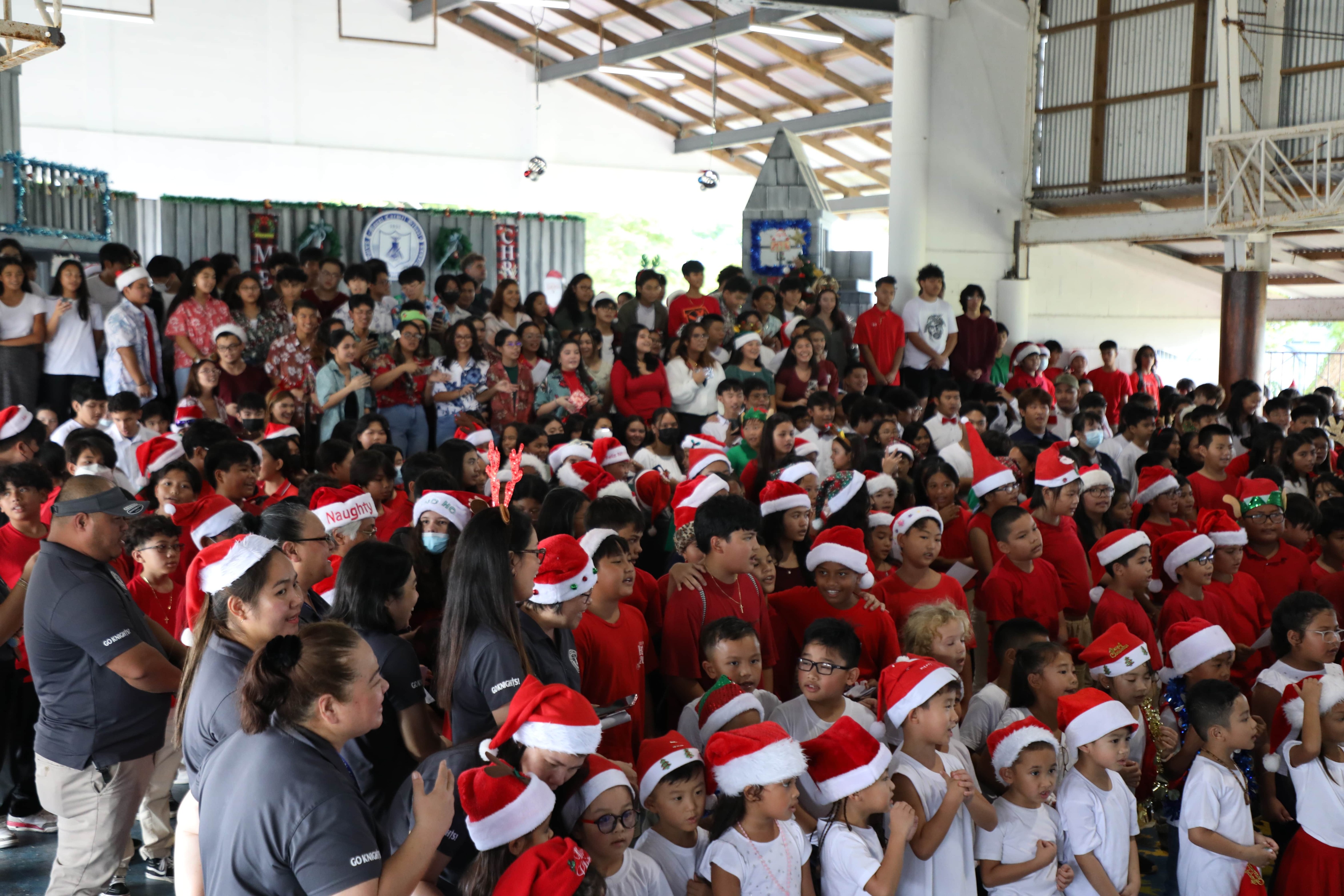 As part of the holiday celebration, Mount Carmel School’s entire student body performed for their families during the annual Christmas Show on Dec. 16, 2022.