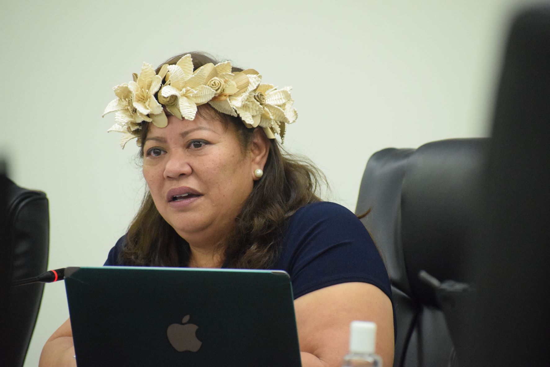 Rep. Celina Babauta comments on the joint fact-finding committee findings regarding the Building Optimism, Opportunity, and Stability Together or BOOST program.