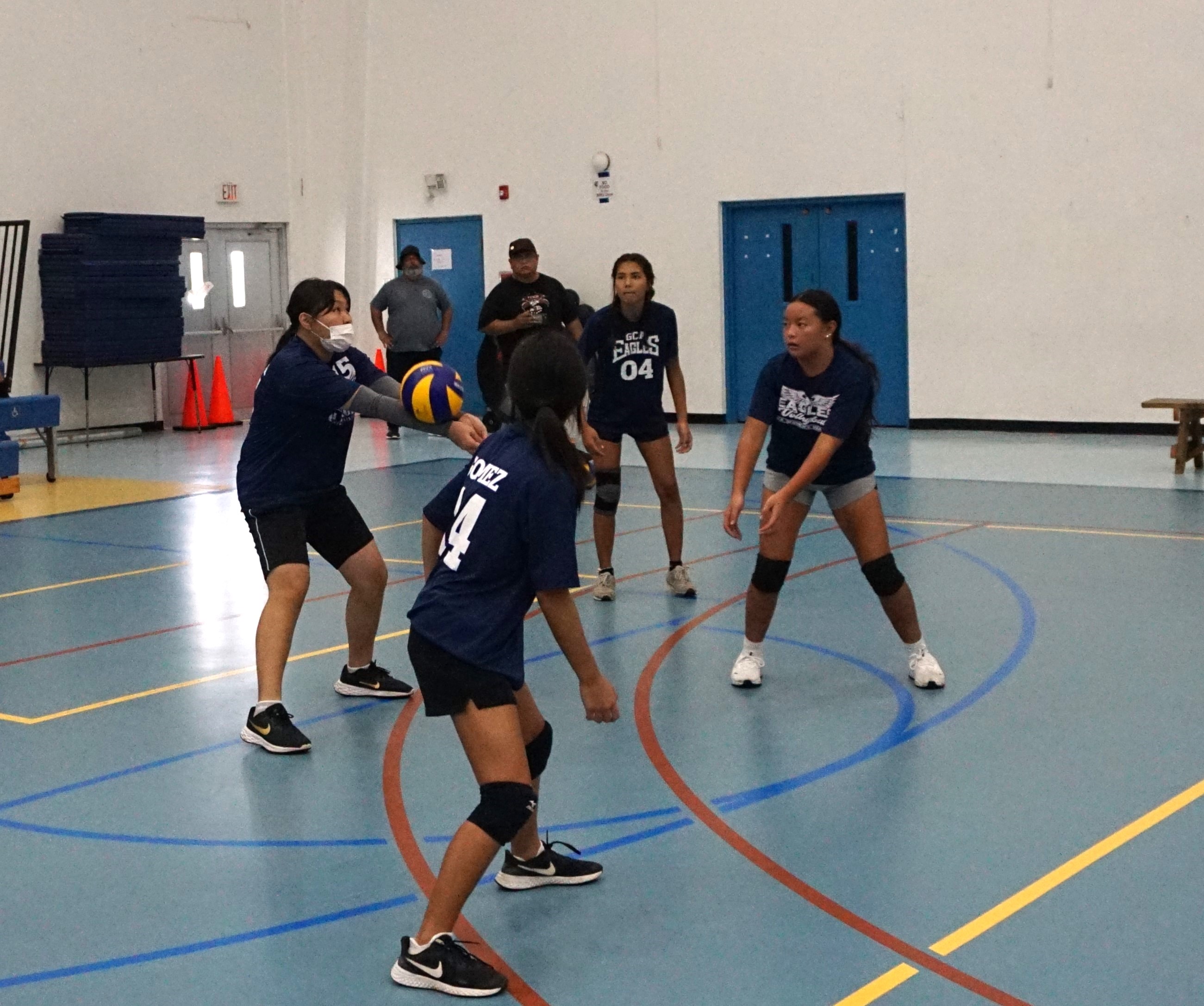 GCA's Dianna Zheng connects the bump return.