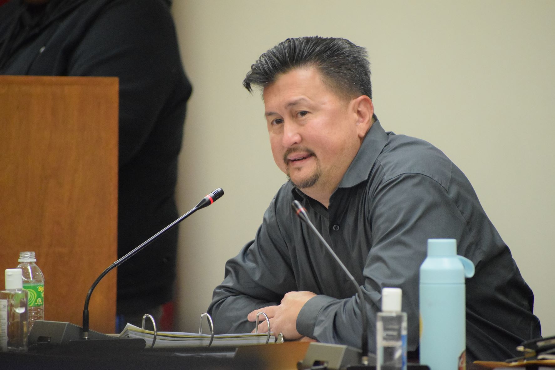 Rep. Edwin Propst delivers his remarks during the final session of the 22nd House on Thursday.